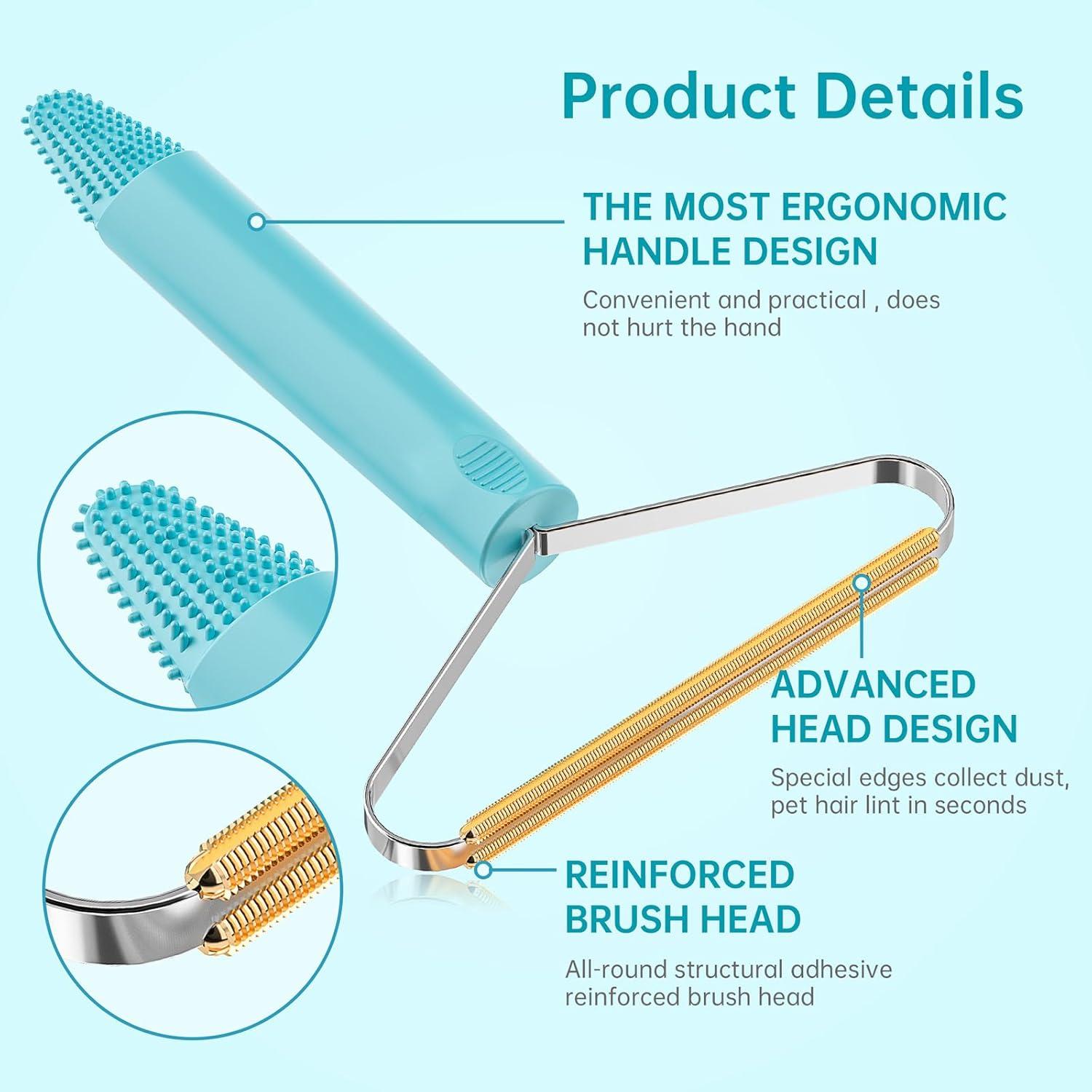 Removedor de Pelo de Mascota SOCCSO 3 Pcs Reutilizable