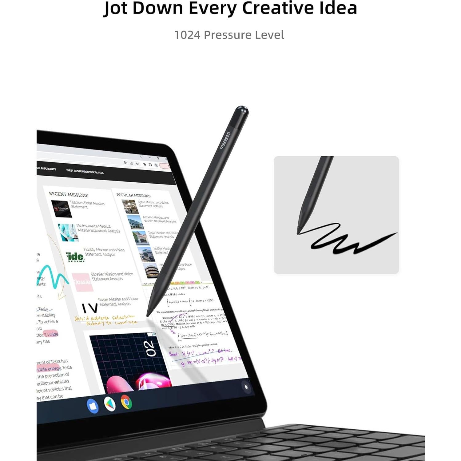 Metapen Stylus Pen M1 para Microsoft Surface, 300h batería