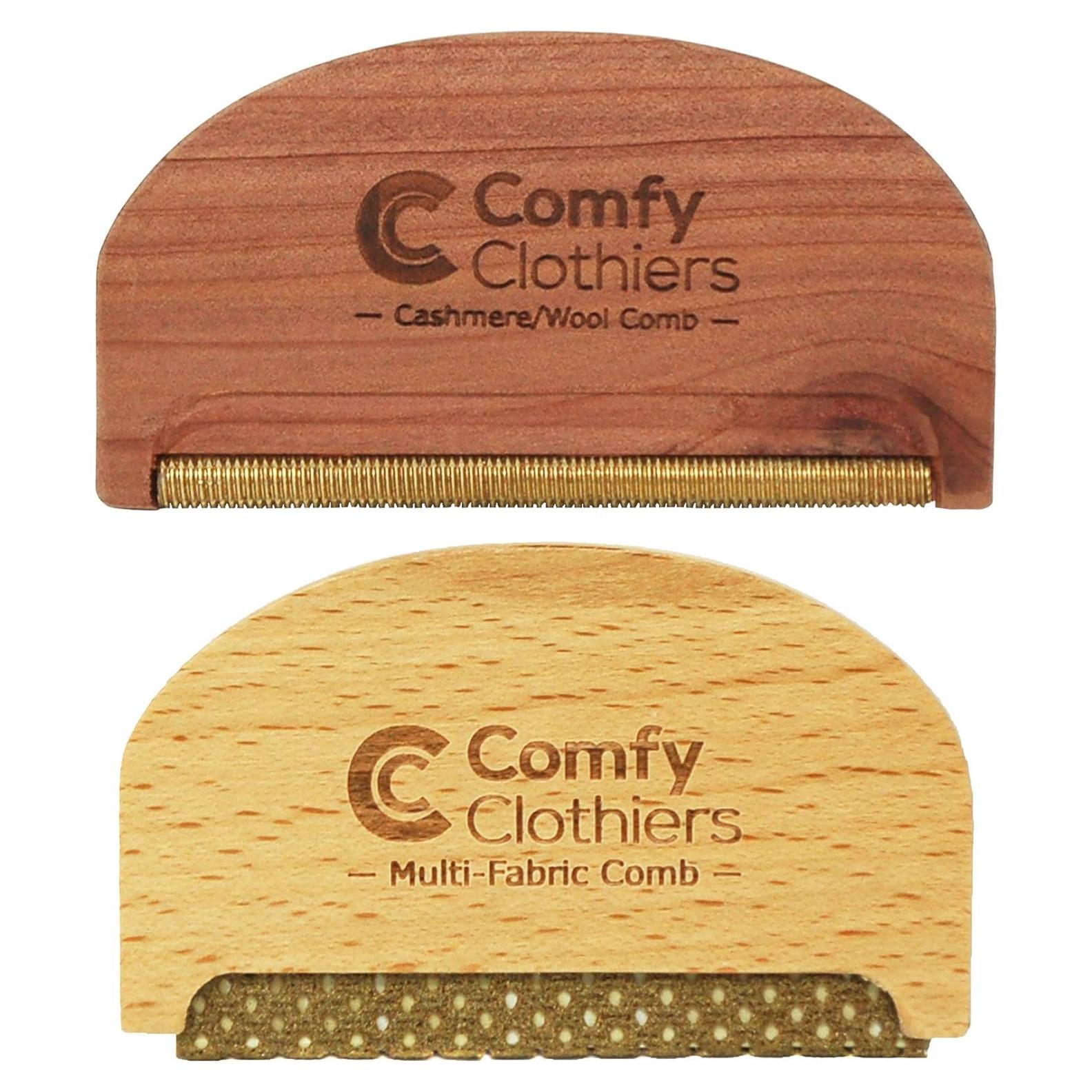 Paquete Peines y Depilador de Suéter Madera de Haya y Cedro