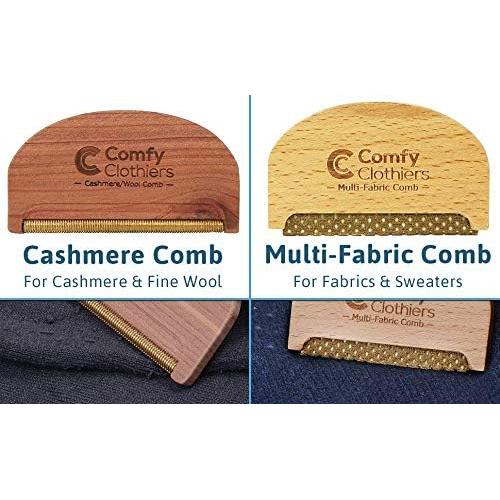 Paquete Peines y Depilador de Suéter Madera de Haya y Cedro