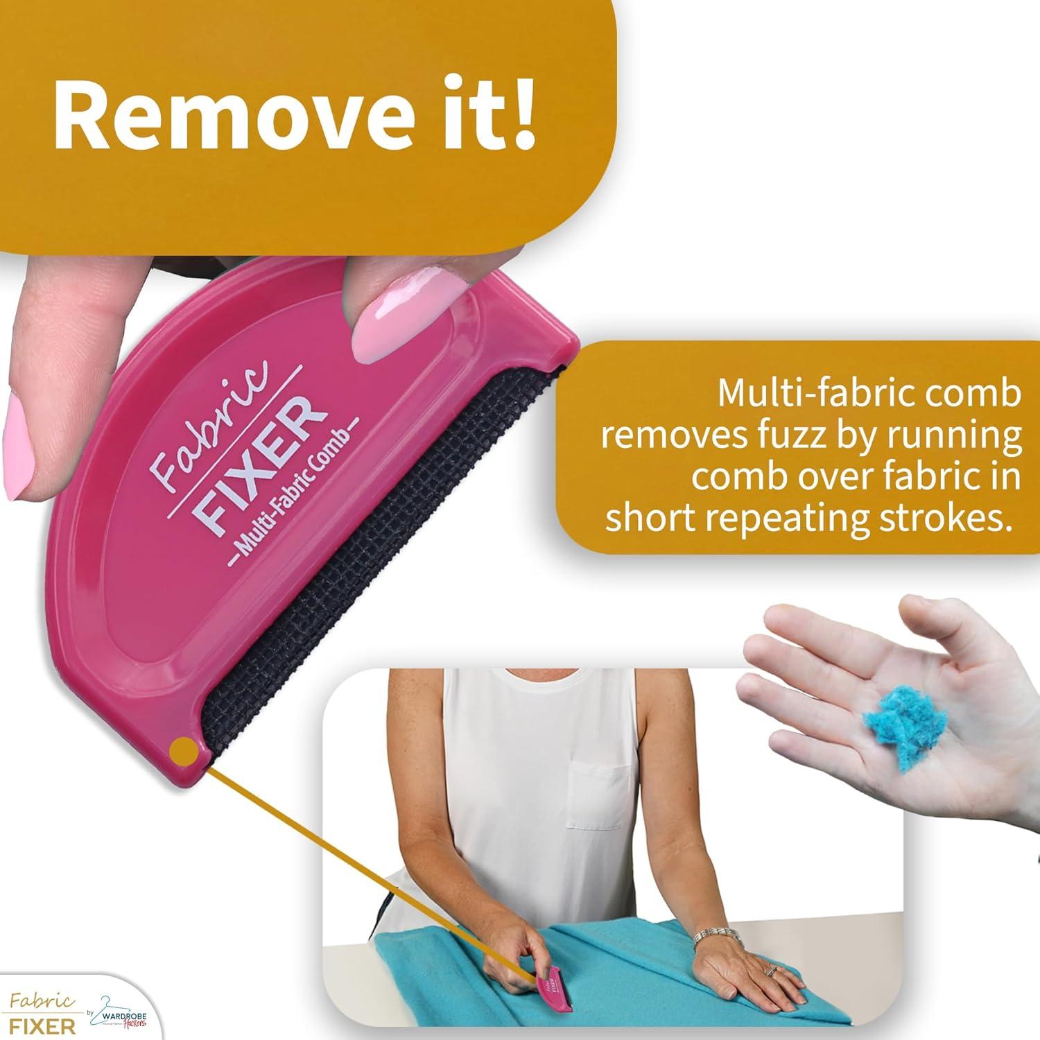 Peine Quitapelusas Manual Wardrobe Hackers Rosa 2 Piezas