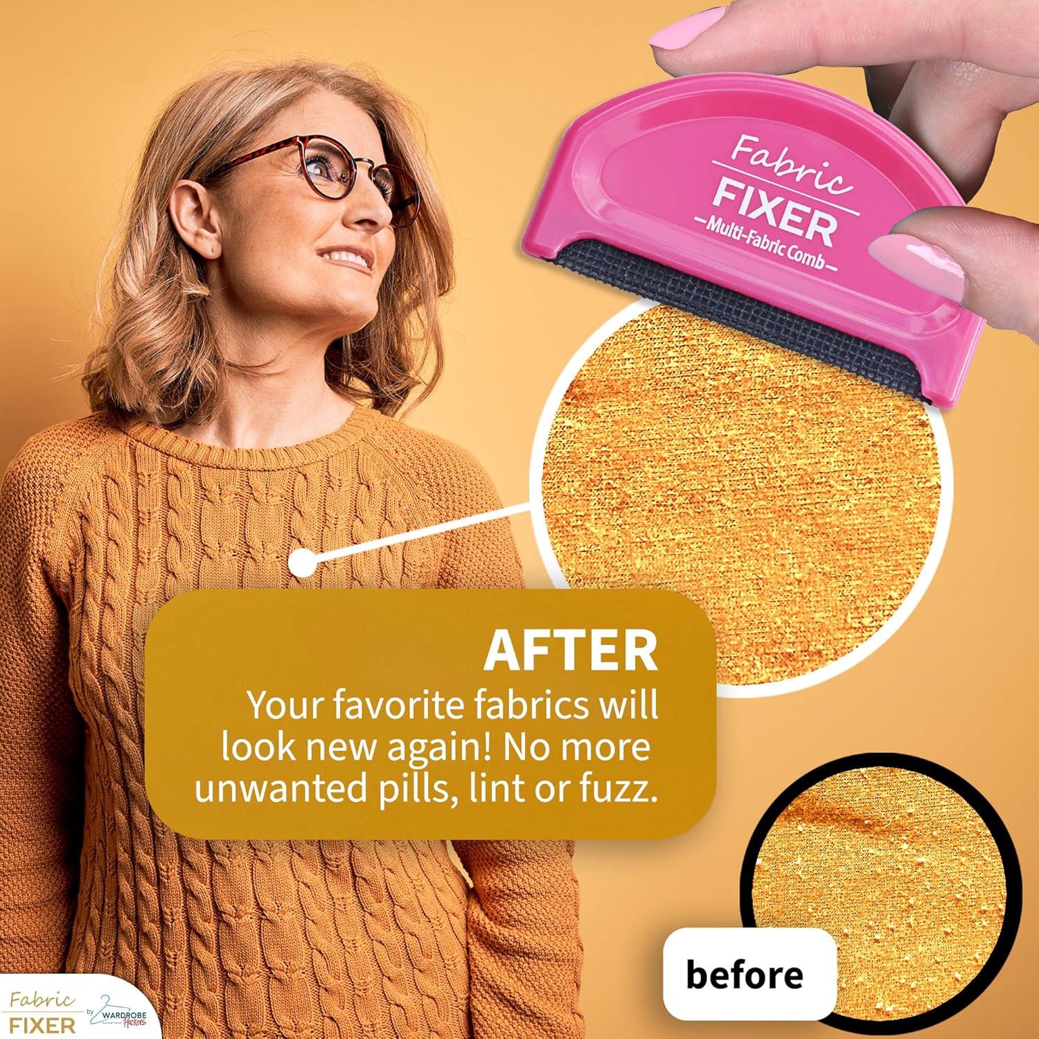 Peine Quitapelusas Manual Wardrobe Hackers Rosa 2 Piezas