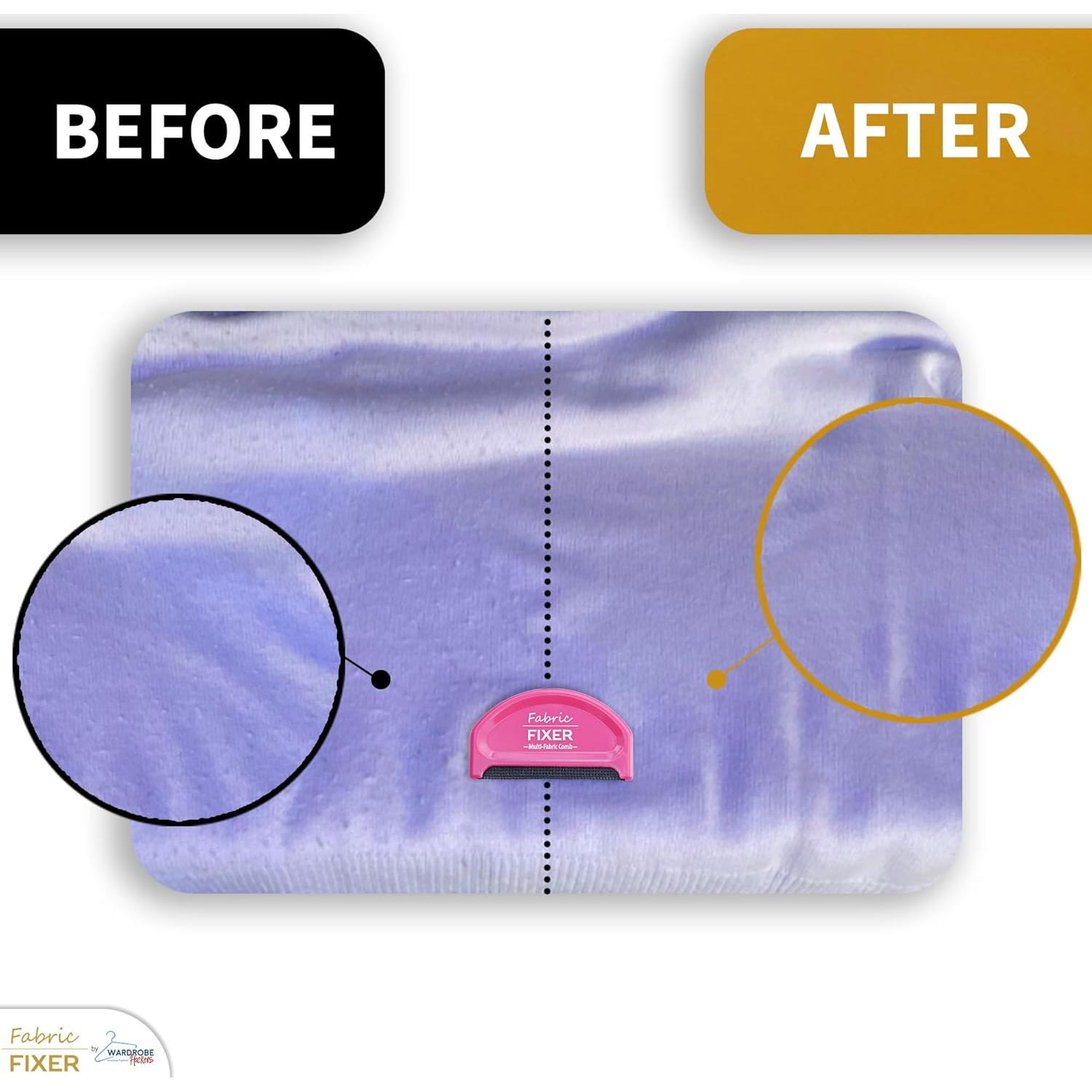 Peine Quitapelusas Manual Wardrobe Hackers Rosa 2 Piezas