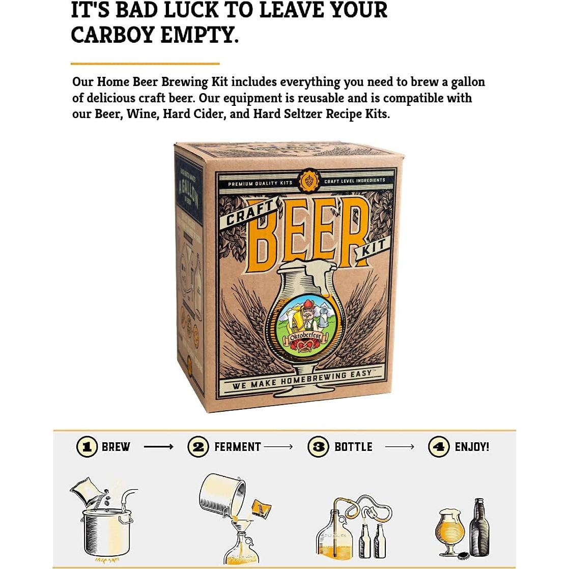 Kit de Cerveza Oktoberfest Craft A Brew - 1 Galón