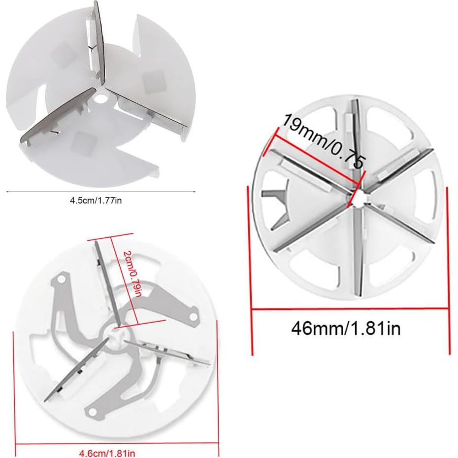 9 Cuchillas de Reemplazo NentMent para Afeitadora de Tela