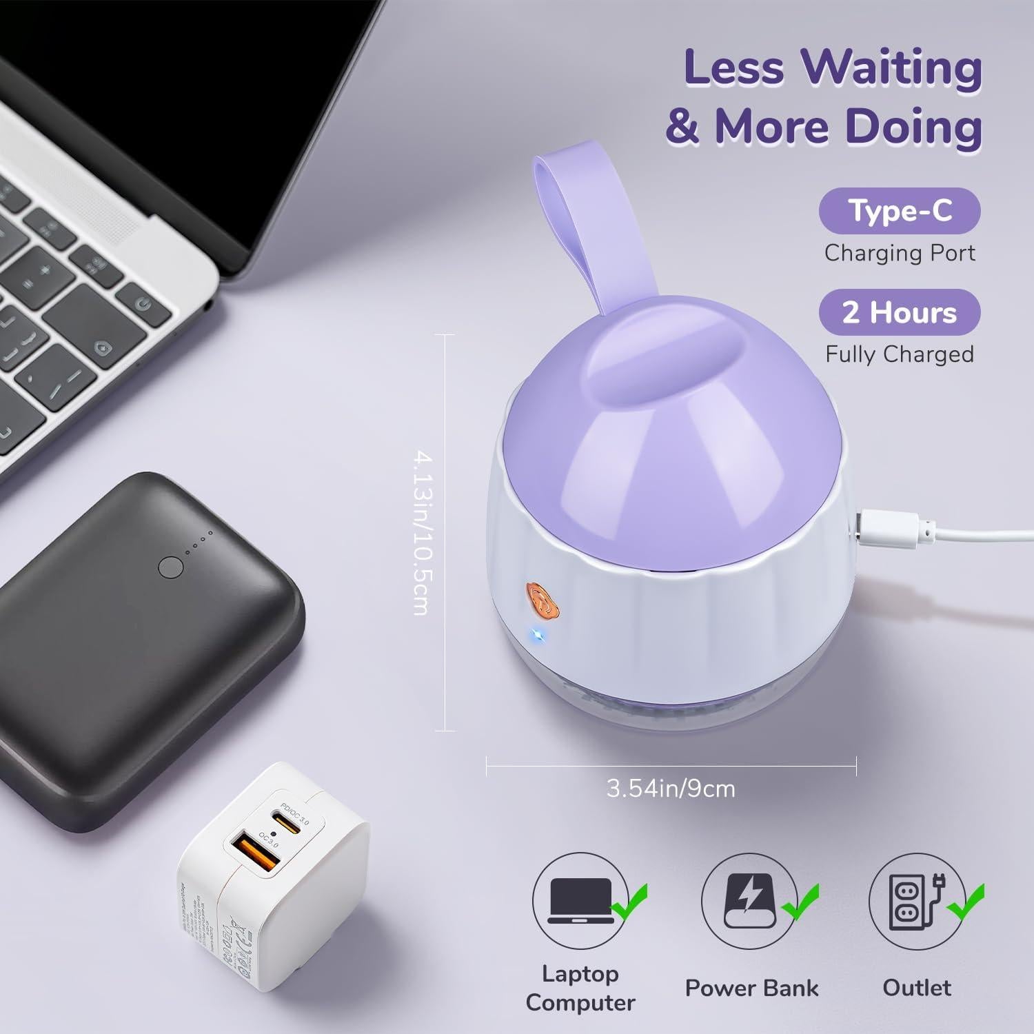 Fabric Shaver, Rechargeable Sweater Shaver, Lint Remover with 6 Leaf Blades, Electric Defuzzer Remove Fuzz, Pills from Clothes, Furniture, Sofa, Blanket