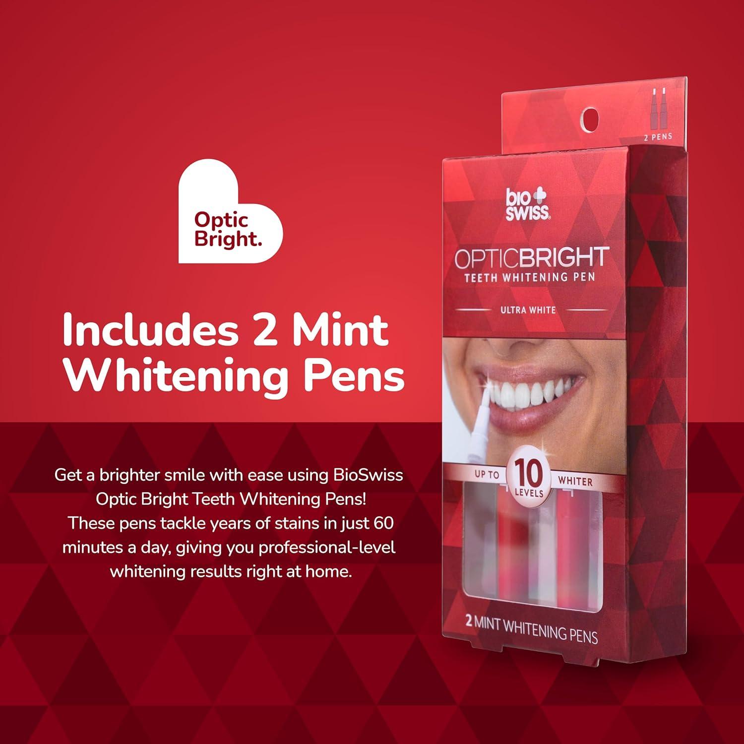 Lápices Blanqueadores BioSwiss Optic Bright Menta - 2 Pzs