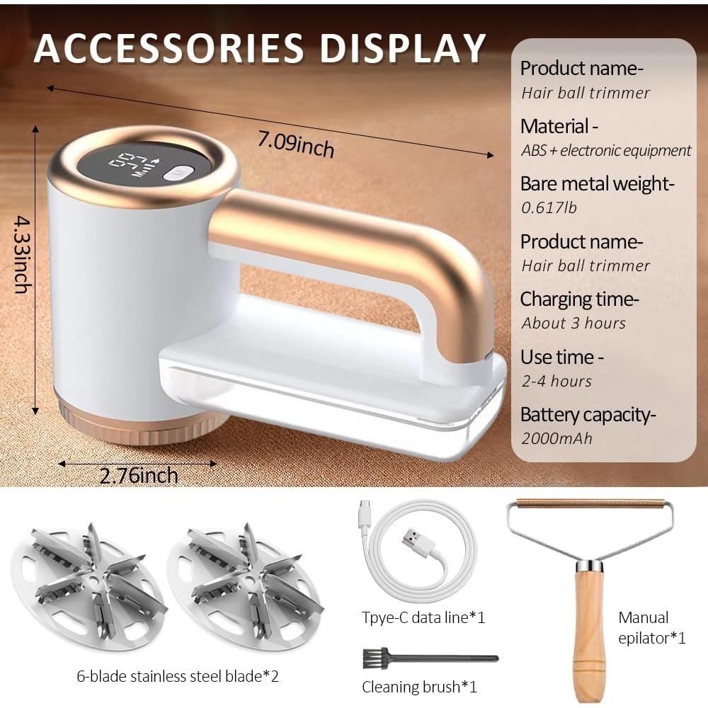 Quitapelusas HuanQiu Sensmart HQ-B7 Recargable 0.56 kg