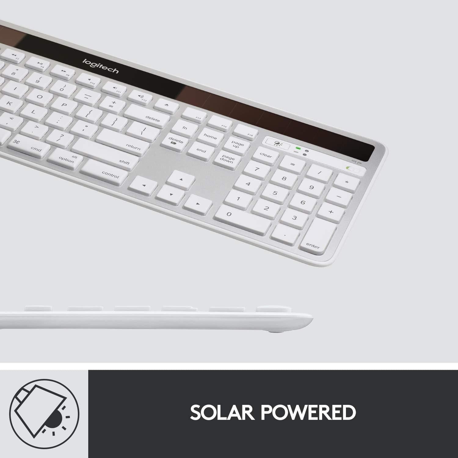 Teclado Inalámbrico Logitech K750 Solar para Mac - Plata