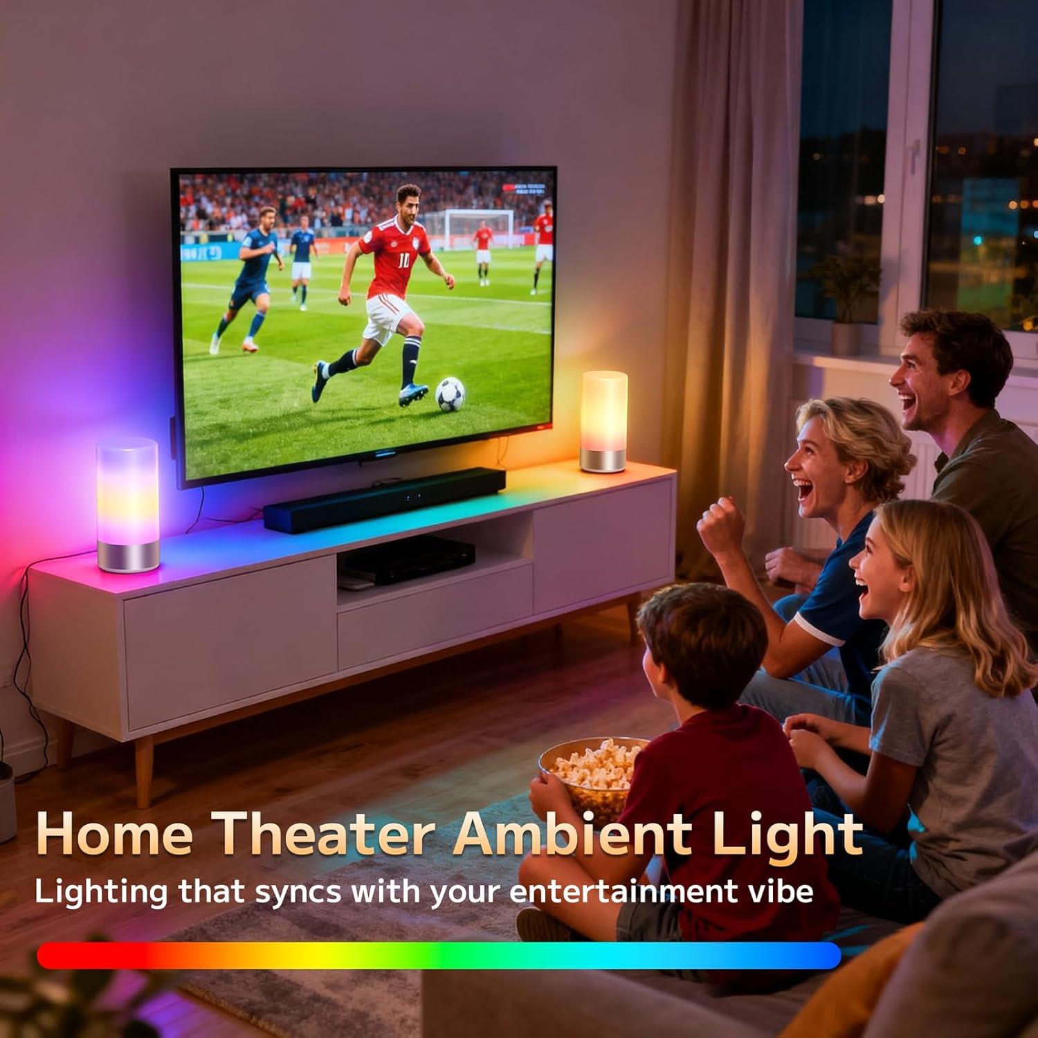 Lámpara de Mesa Táctil LED Famigreta T6 RGB 3 Niveles 19.3cm