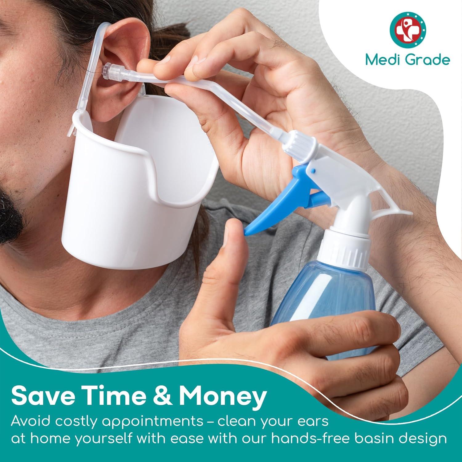 Kit de Limpieza de Oídos Medi Grade con Botella y Jeringa