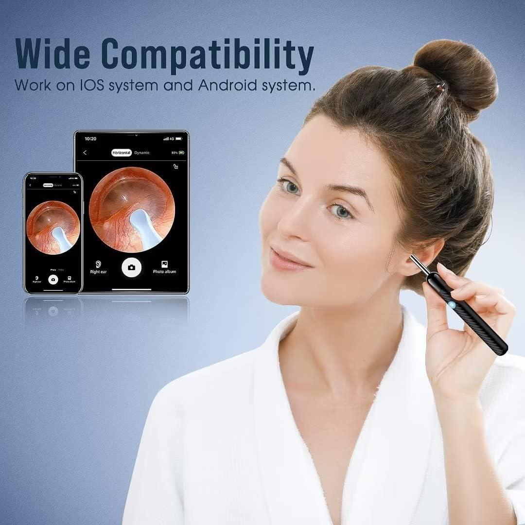 Limpiador de Oído Loyker X6 con Cámara 1080P LED Negro