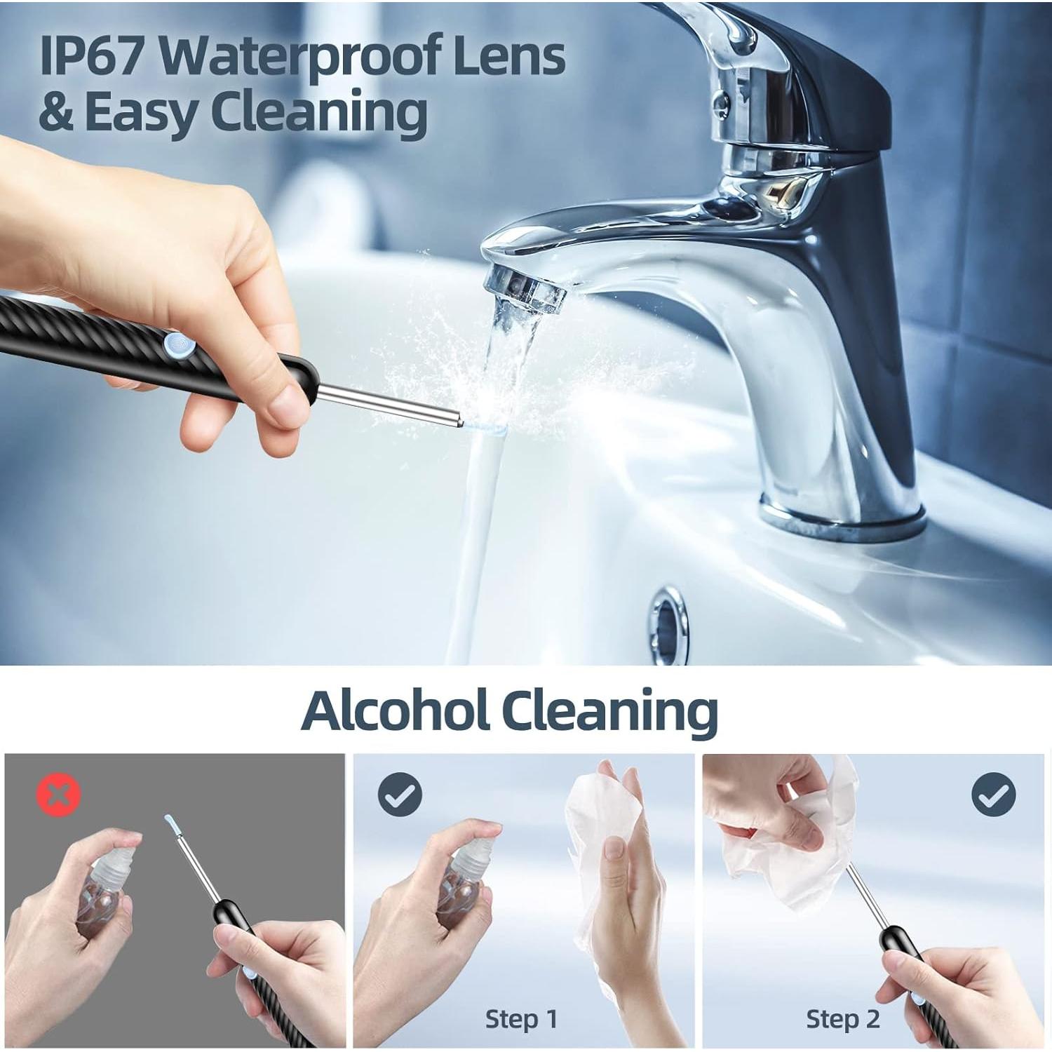 Limpiador de Oído Loyker X6 con Cámara 1080P LED Negro