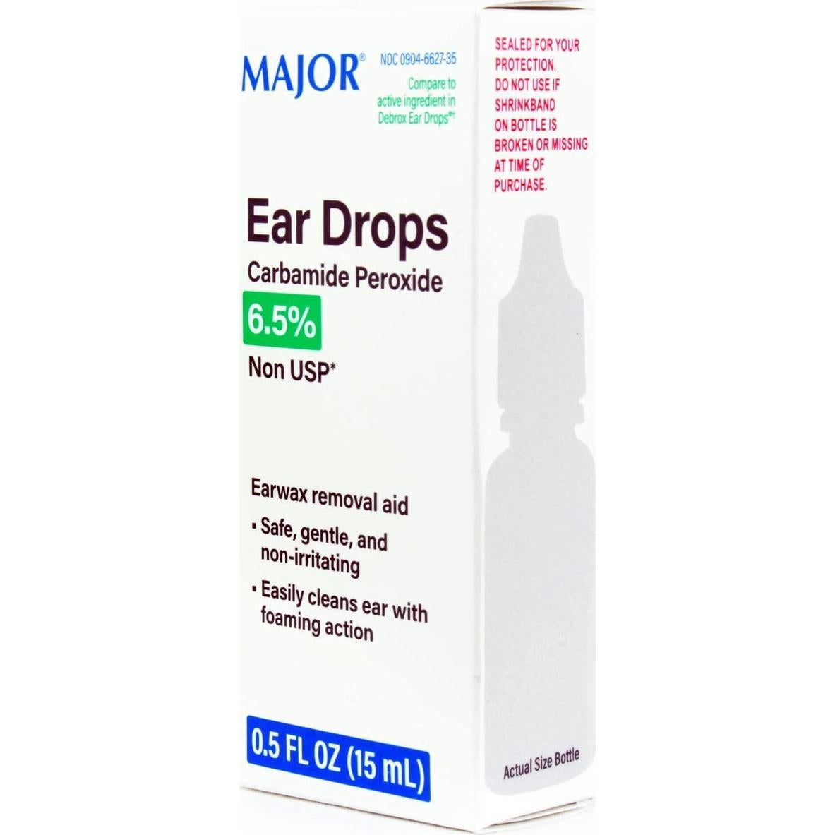 Gotas para Oídos Major 15mL Peróxido de Carbamida 6.5%
