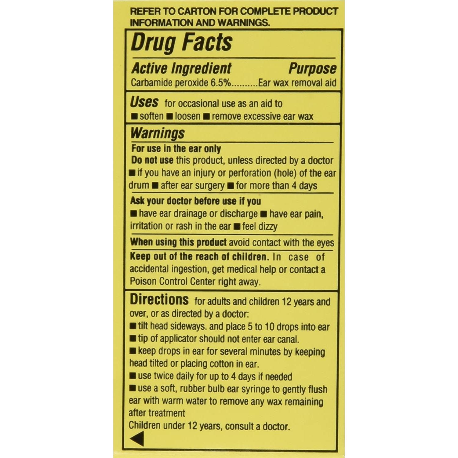 Gotas para Oídos Major 15mL Peróxido de Carbamida 6.5%