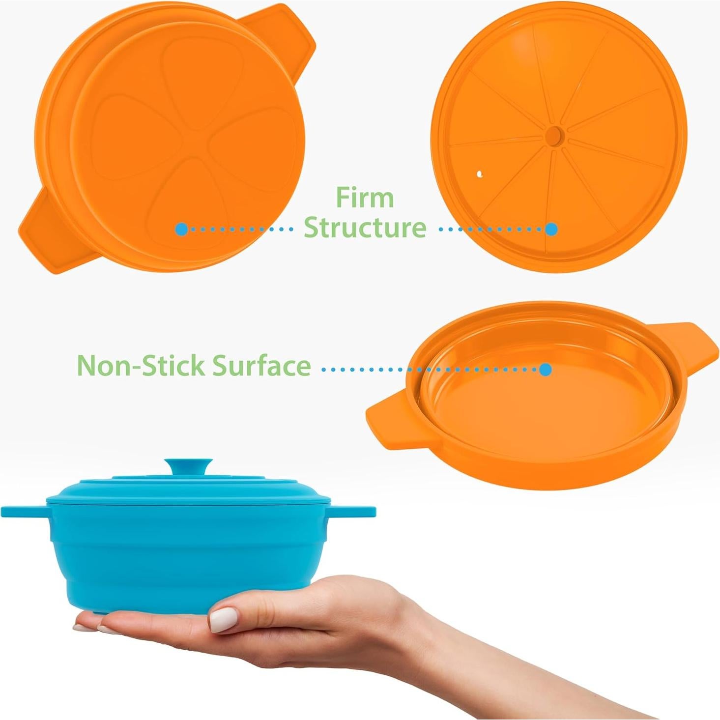 Cocinero de Huevos Bakerpan 350ml Silicona Colapsable