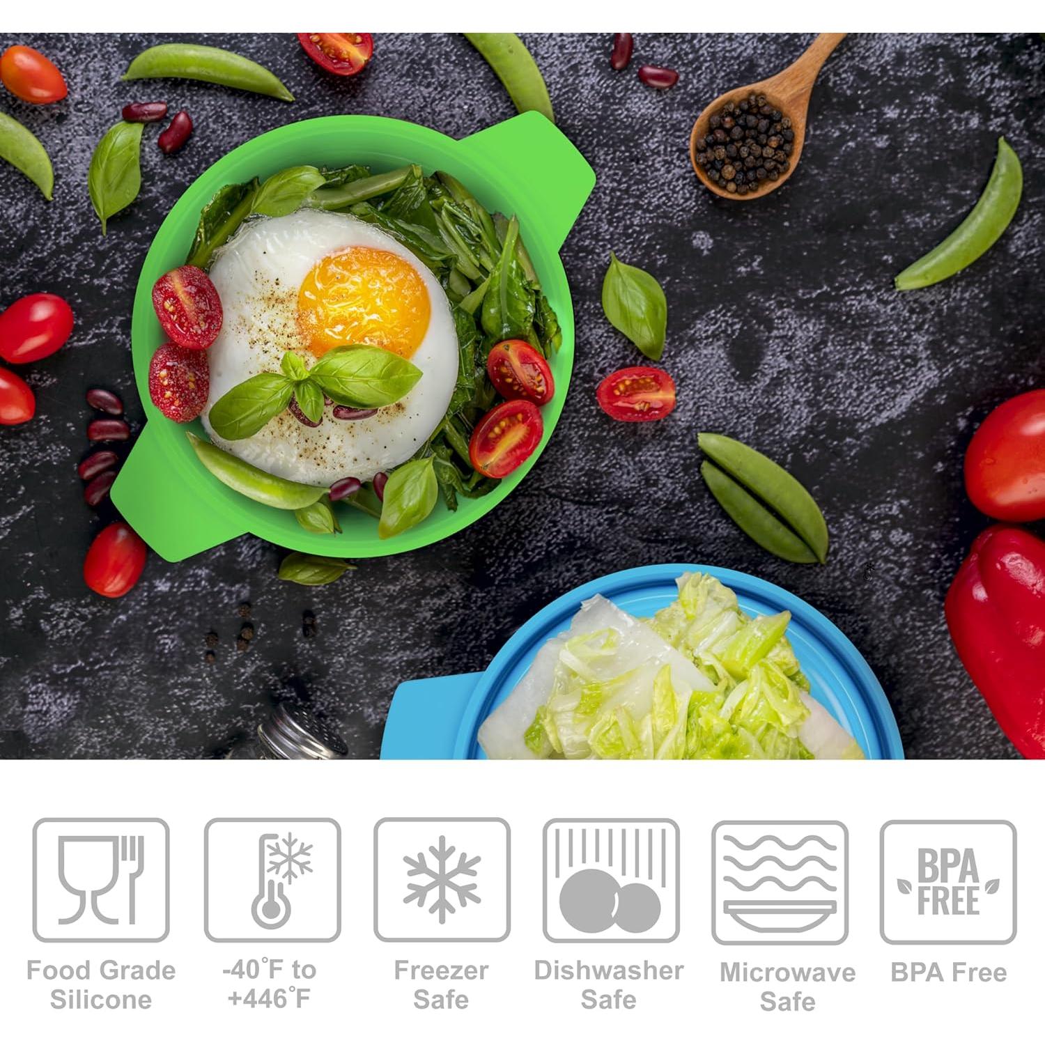 Cocinero de Huevos Bakerpan 350ml Silicona Colapsable