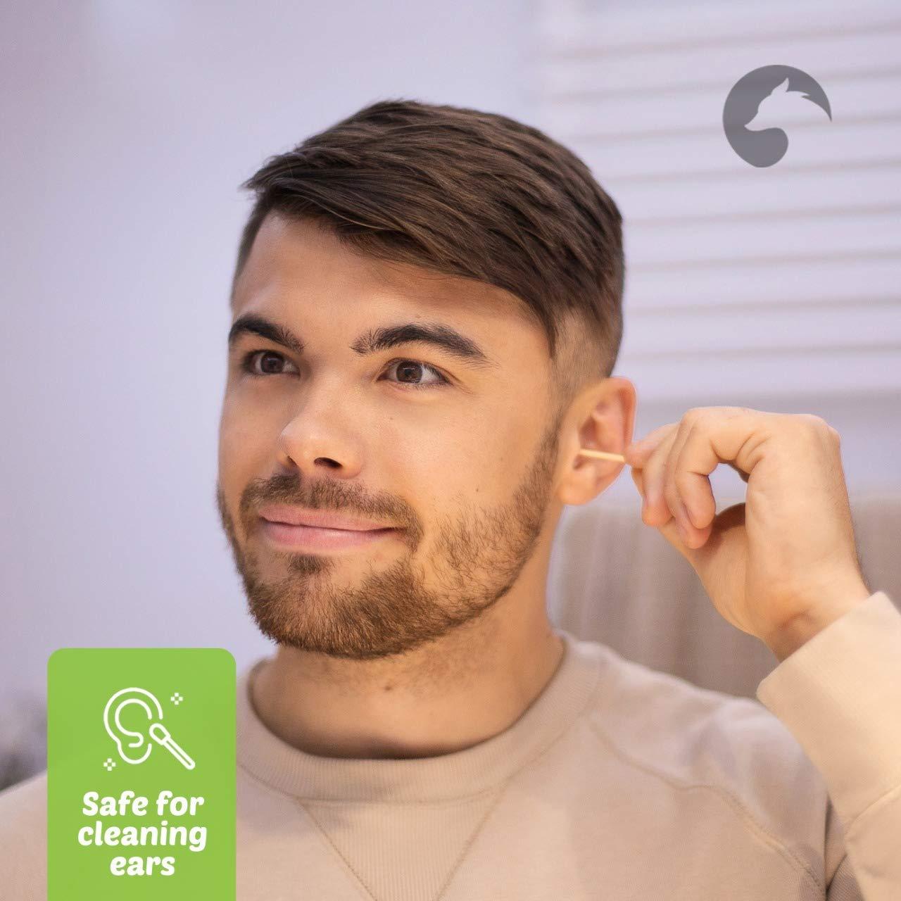 Hisopos de Algodón de Bambú EcoFox 500 Unidades Ecológicos