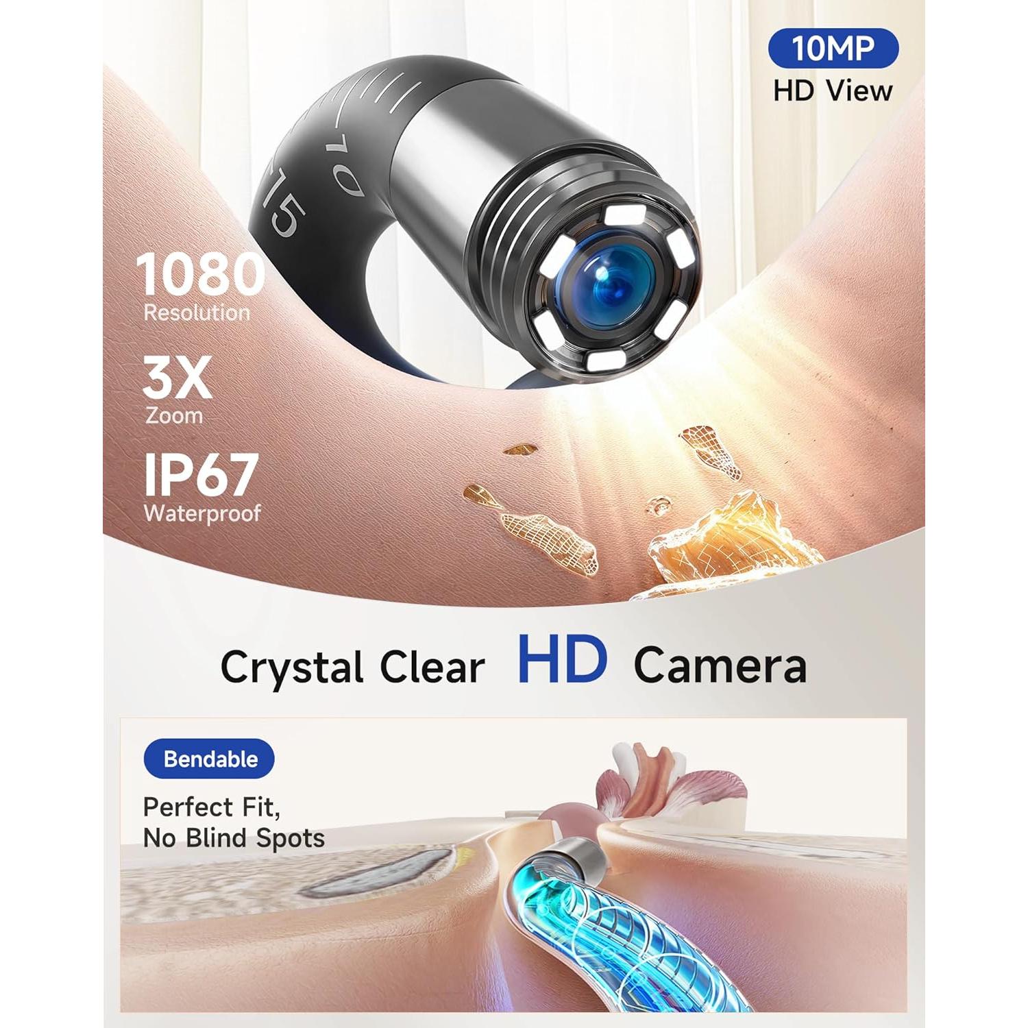 Limpiador de Oído Inalámbrico Anyear con Cámara 10MP HD