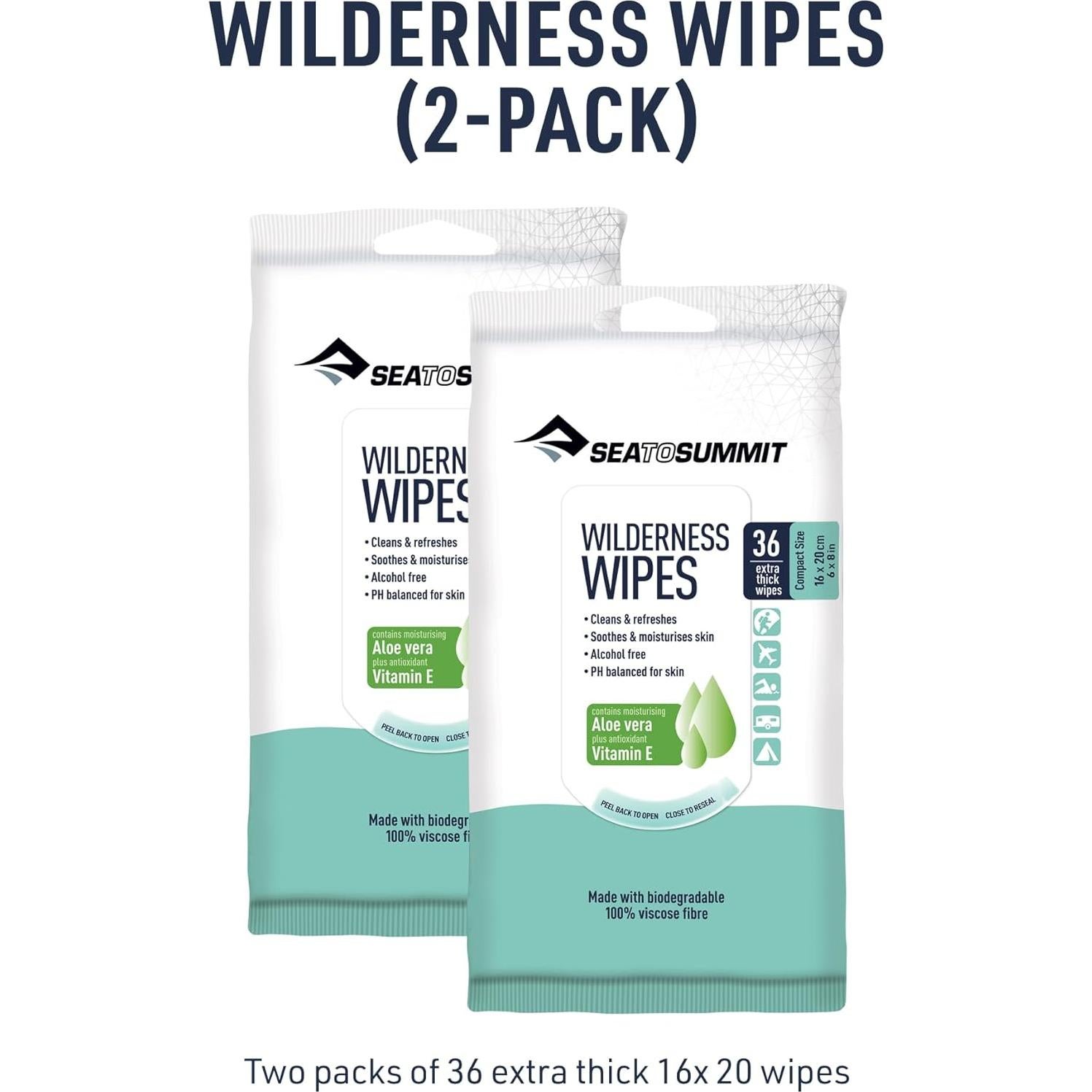 Toallitas Wilderness Sea to Summit 36 toallitas sin enjuague