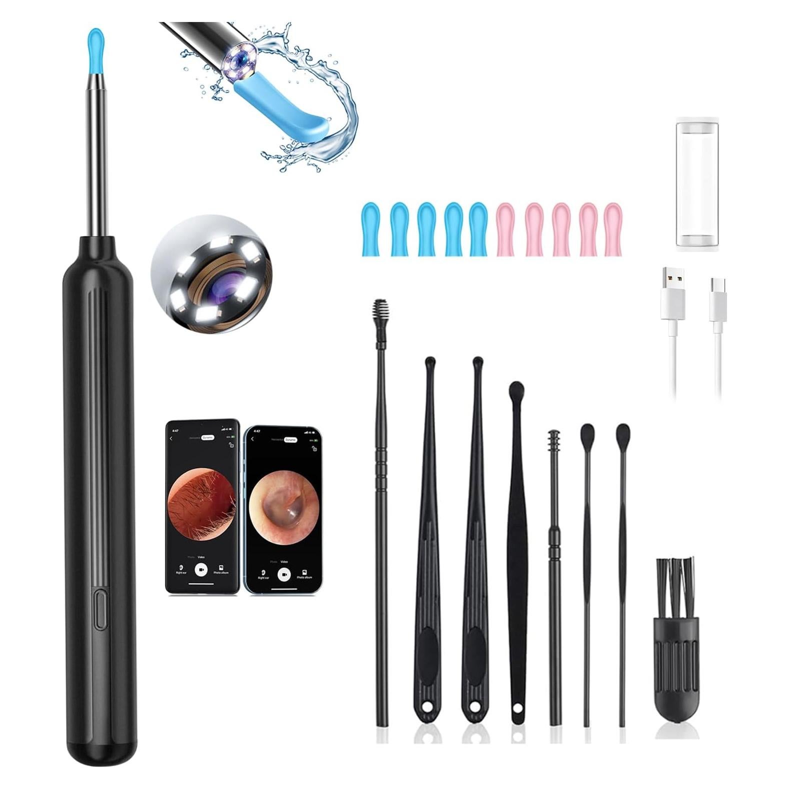 Limpiador de Oídos LEZHUAN con Cámara 1080P y 10 Puntas