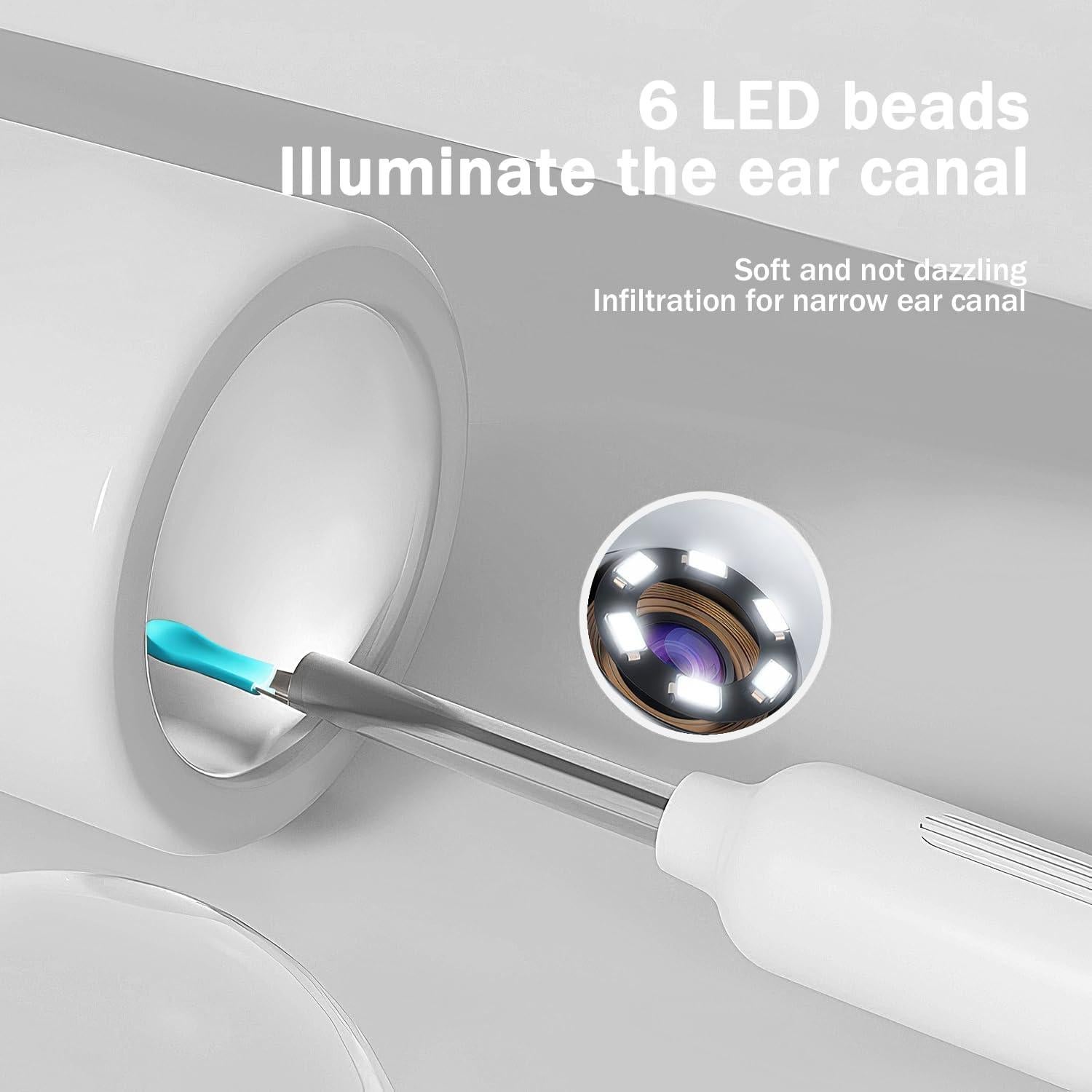 Limpiador de Oídos LEZHUAN con Cámara 1080P y 10 Puntas