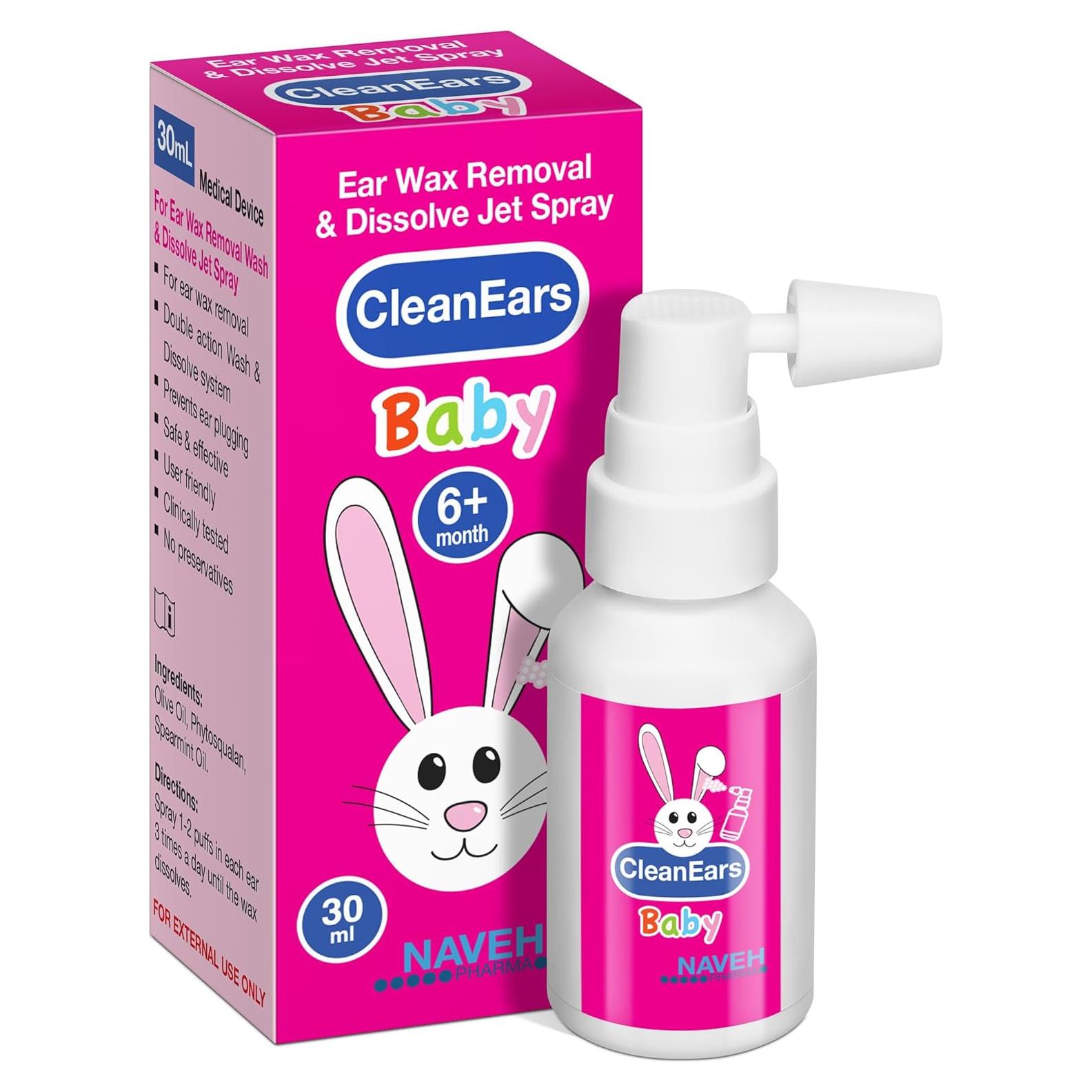 NAVEH PHARMA CleanEars Baby Spray Eliminador Cerumen 30 ml