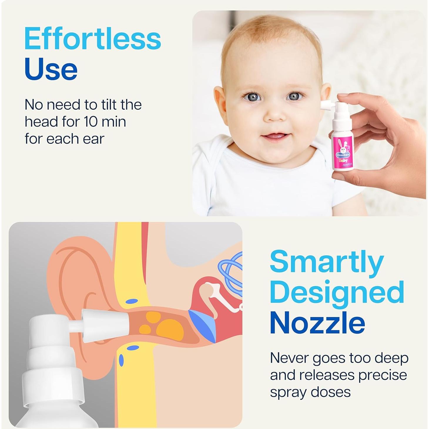 NAVEH PHARMA CleanEars Baby Spray Eliminador Cerumen 30 ml