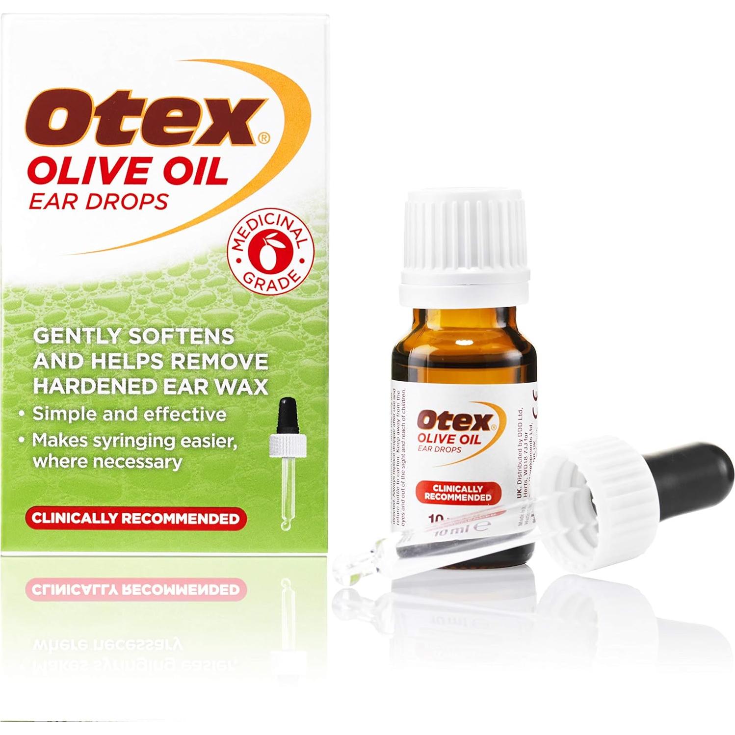 Gotas de aceite de oliva Otex 10 ml para cera de oído