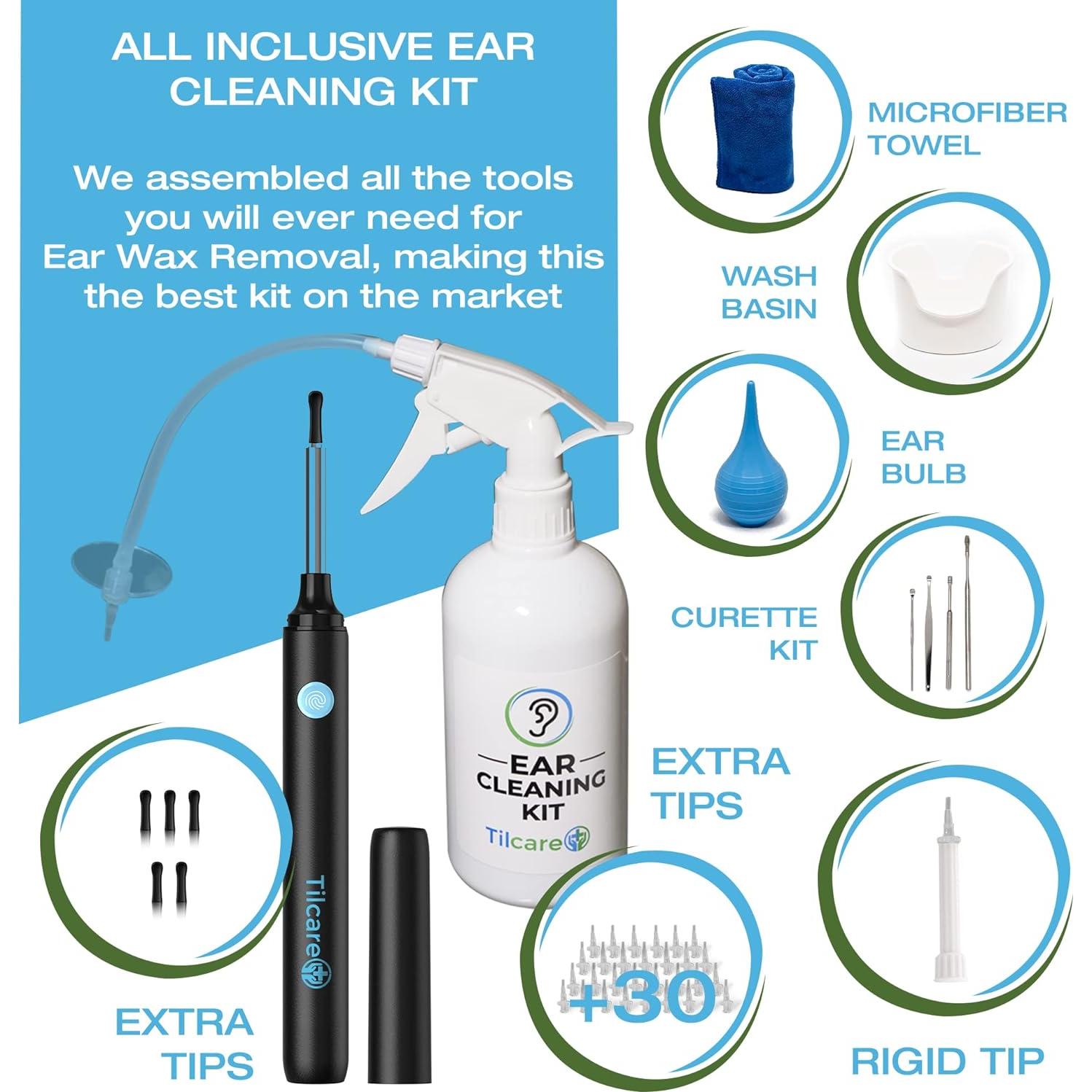 Kit de Limpieza de Oído Tilcare con Cámara y Accesorios