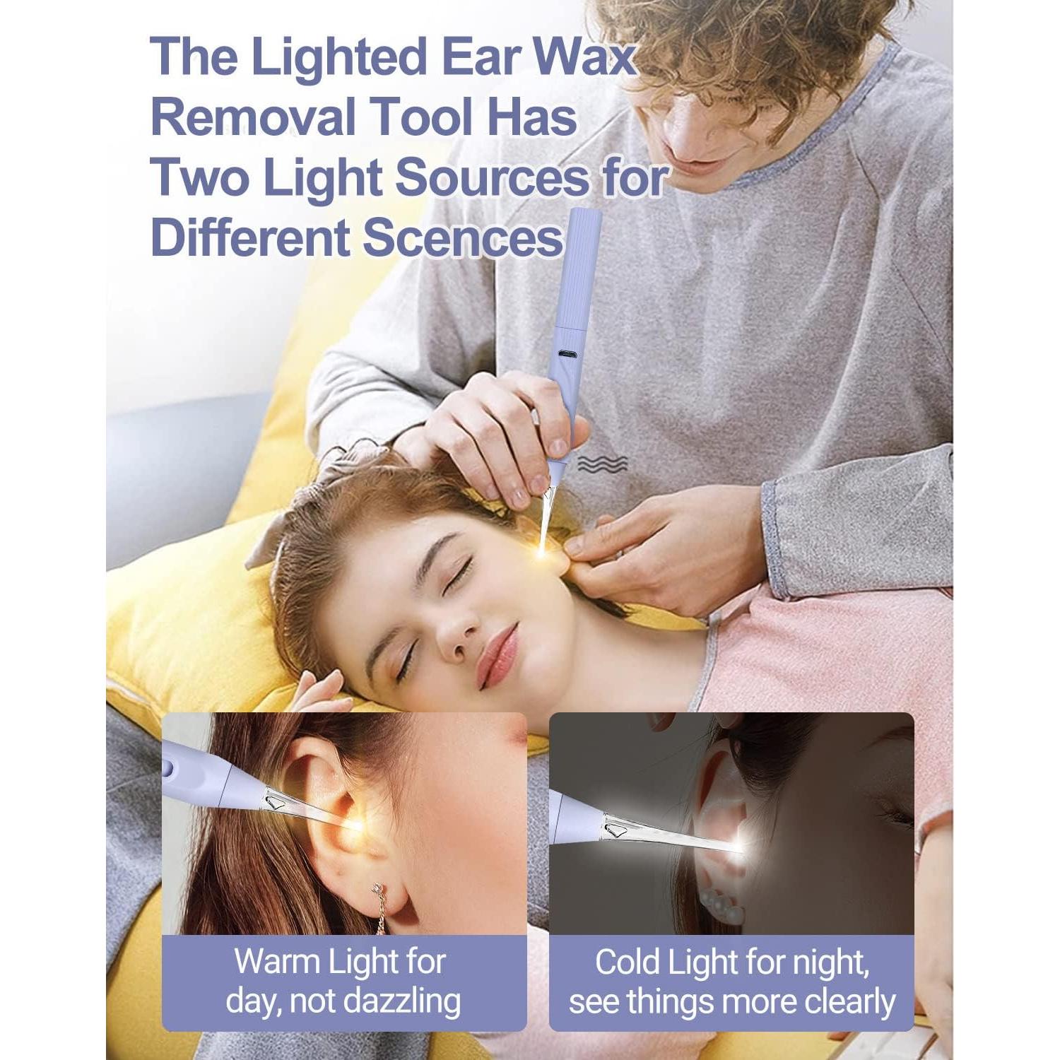 Removedor de Cerumen UANRNA con Luz LED y Almacenamiento