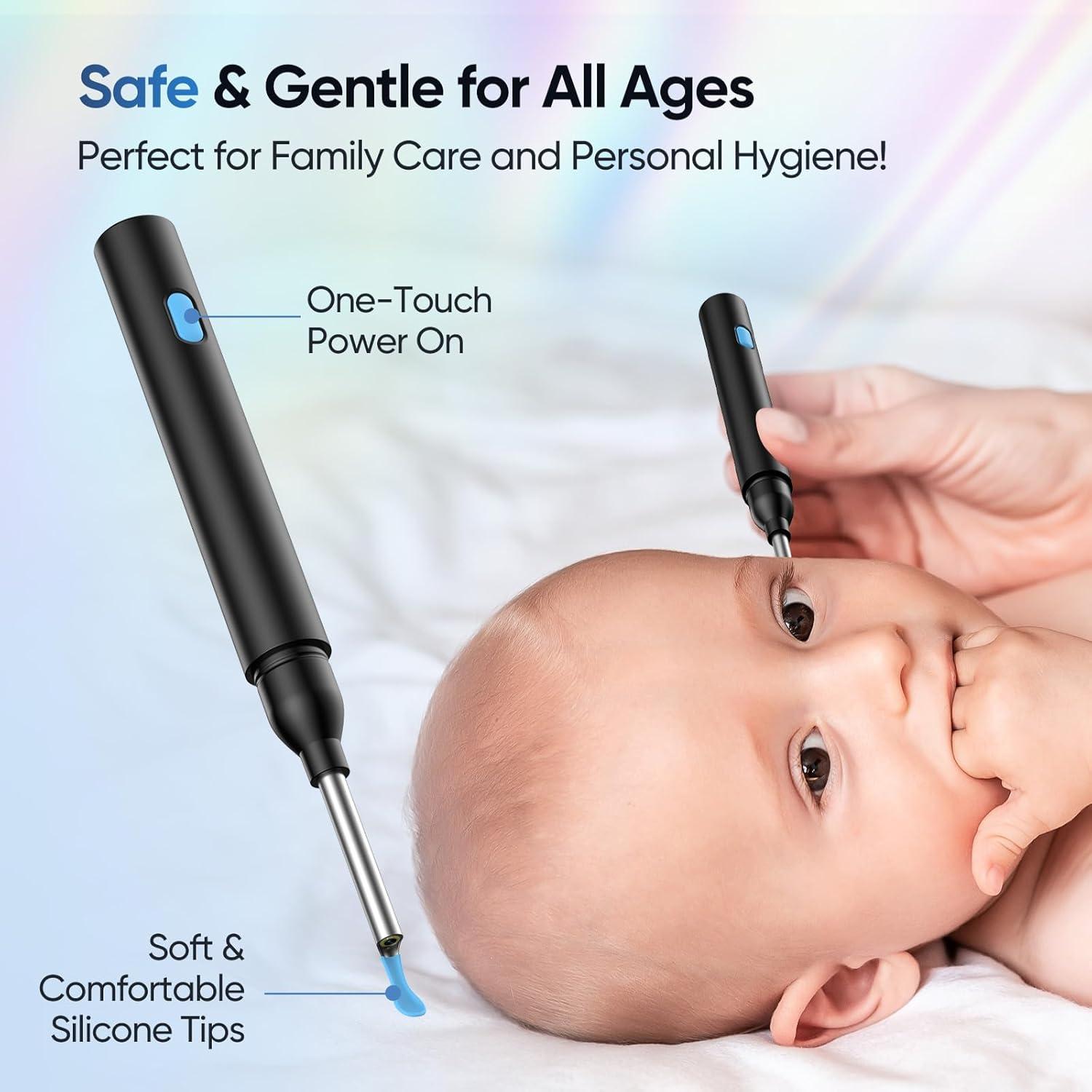 Limpiador de Oídos OHYAPI con Cámara 1080P y 8 Kits