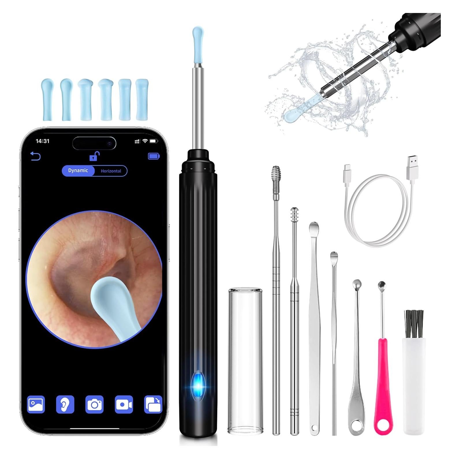 Kit de Limpieza de Oídos HaYiue 1296P HD con Cámara