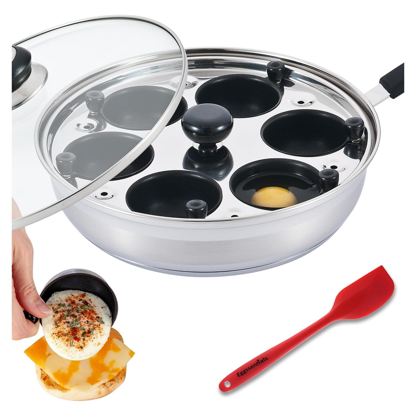 Sartén Antiadherente Eggssentials para 6 Huevos Poached