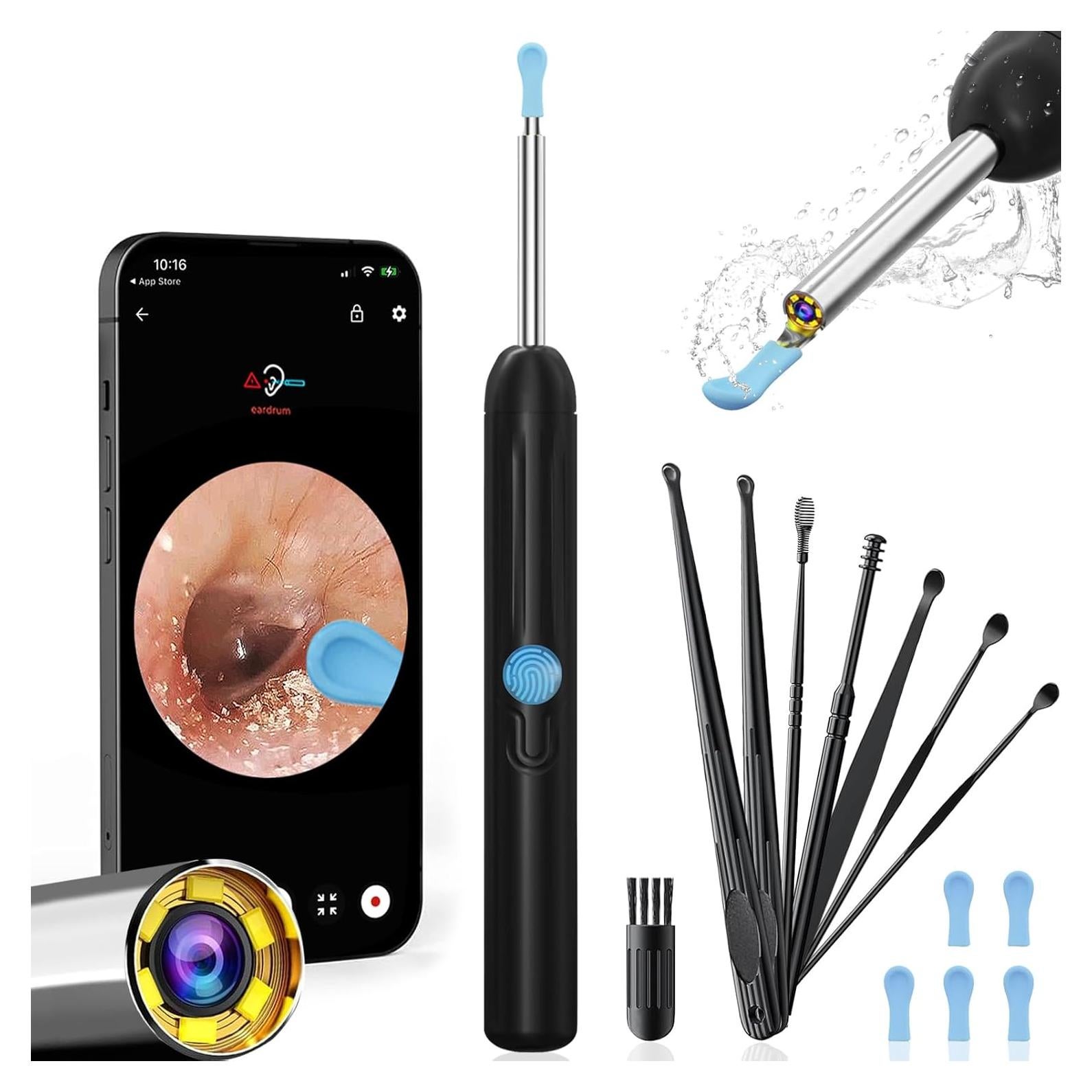 Limpiador de Oído NTGISO con Cámara 1080P y 6 LED