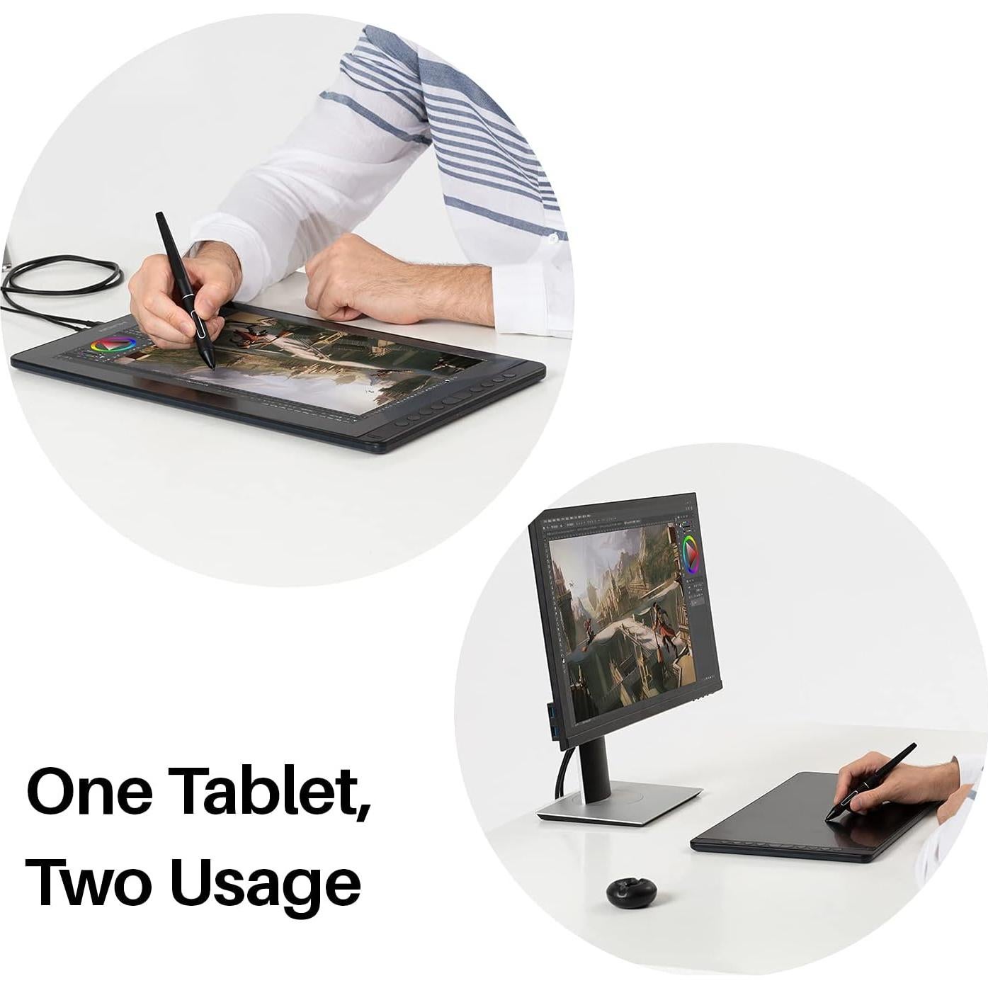 Tableta Gráfica Huion Kamvas 16 2021 15.6" Antirreflejo