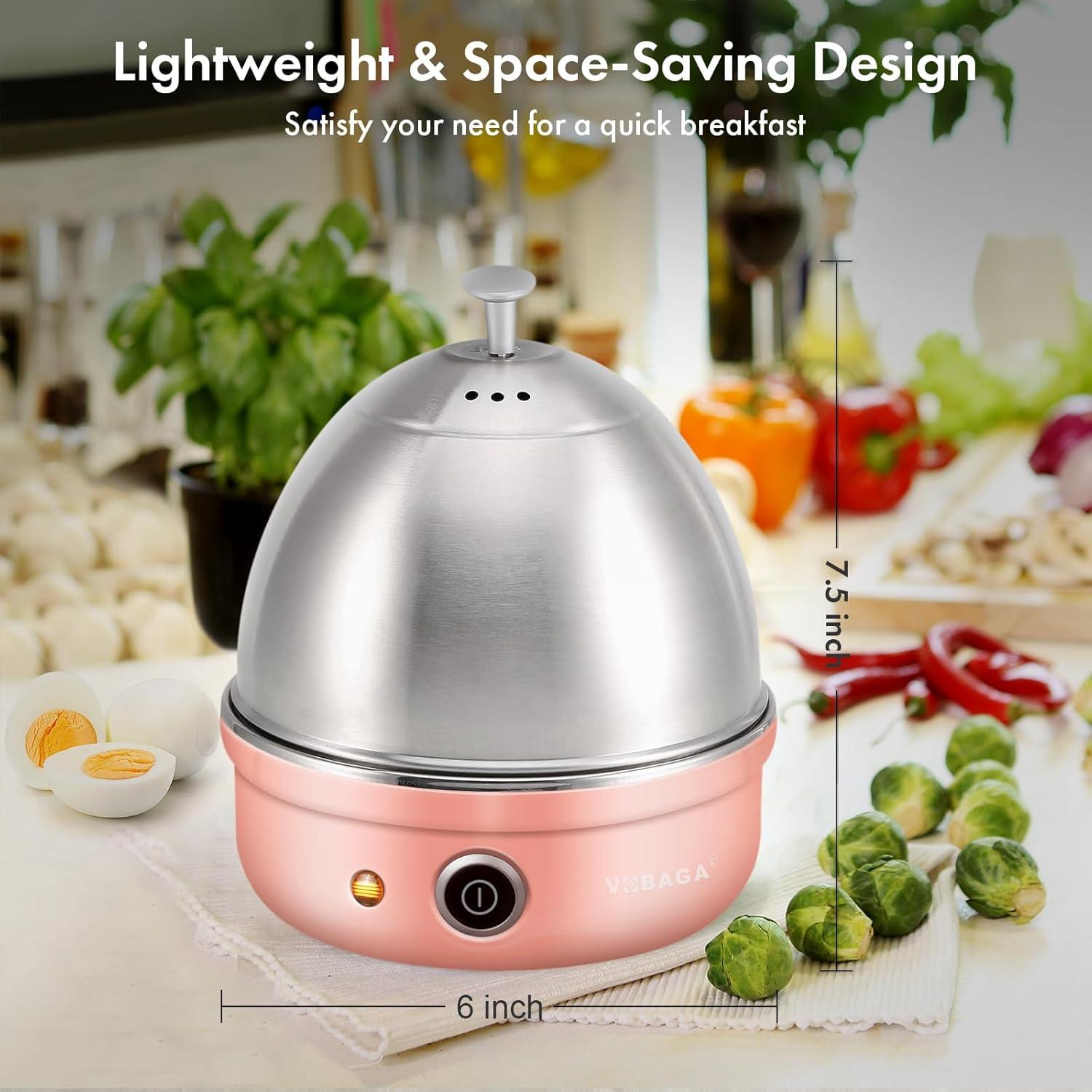 Cocedor de Huevos VOBAGA Eléctrico 7 Huevos Acero Inoxidable