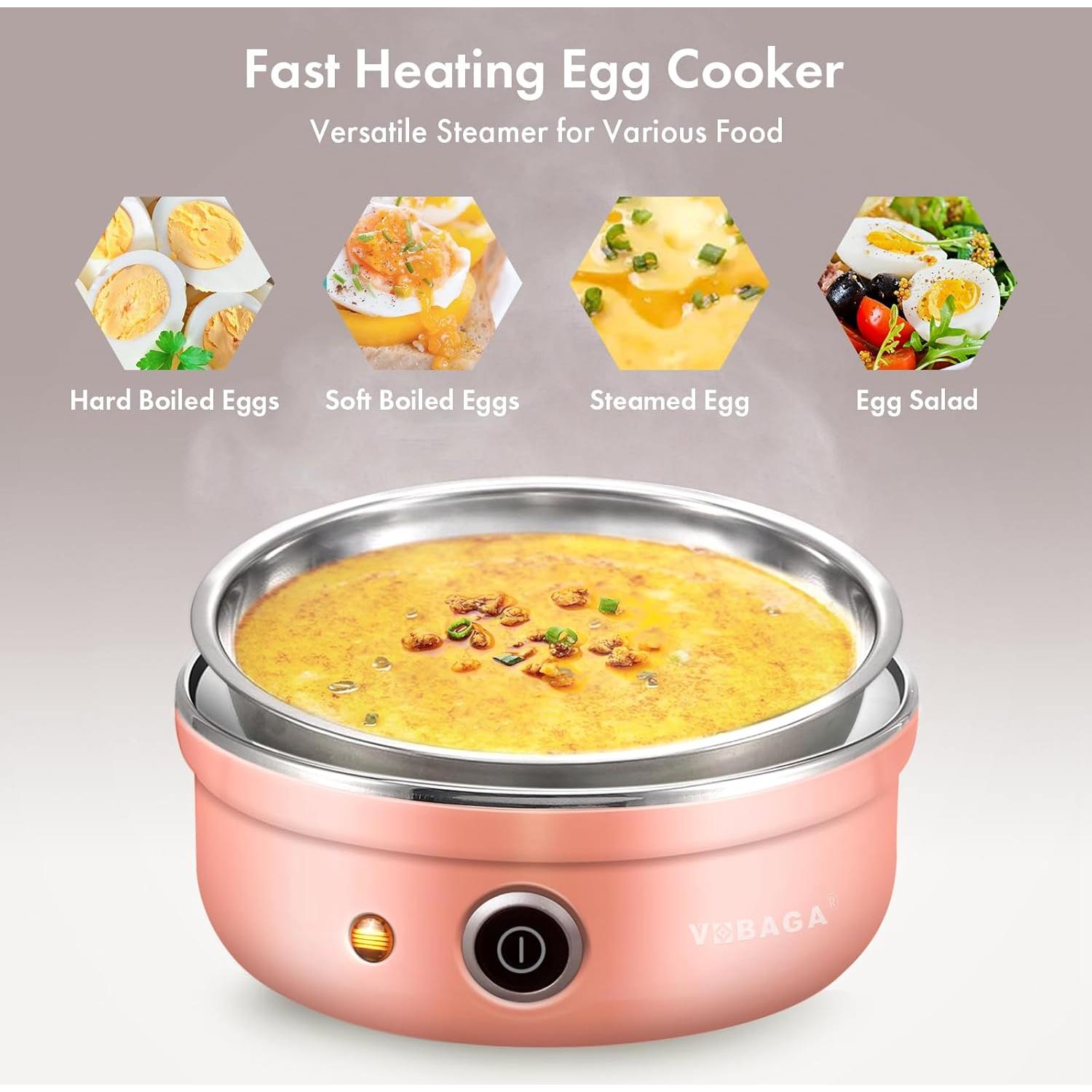 Cocedor de Huevos VOBAGA Eléctrico 7 Huevos Acero Inoxidable