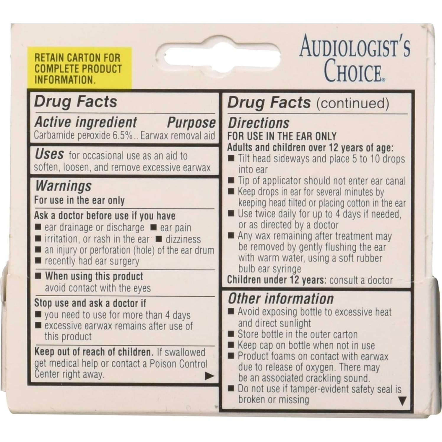 Kit de Eliminación de Cerumen Elección del Audiólogo 32.5g