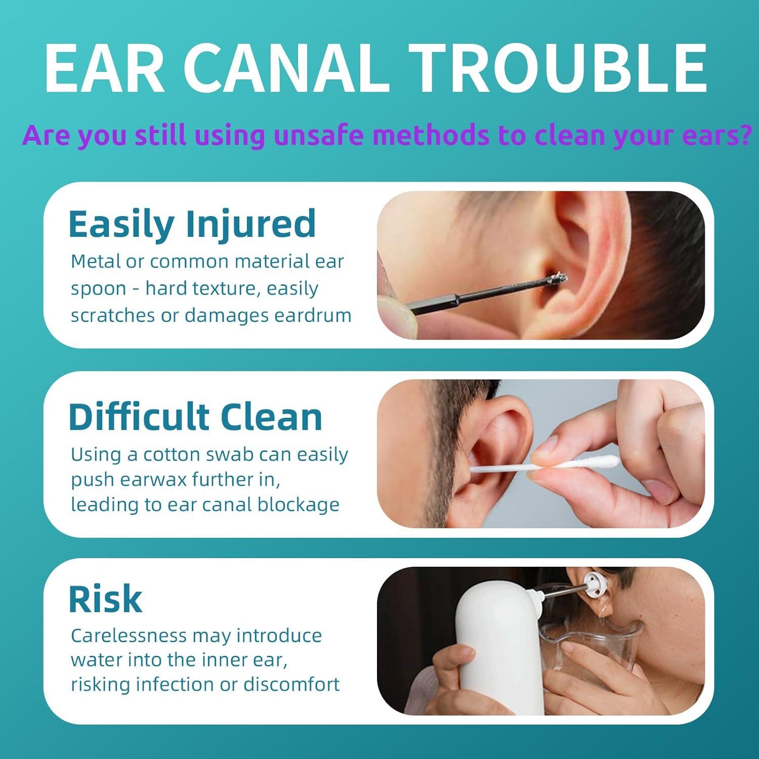 Kit de Limpieza de Oídos Ohrjuxi 18 Piezas TPE Profesional