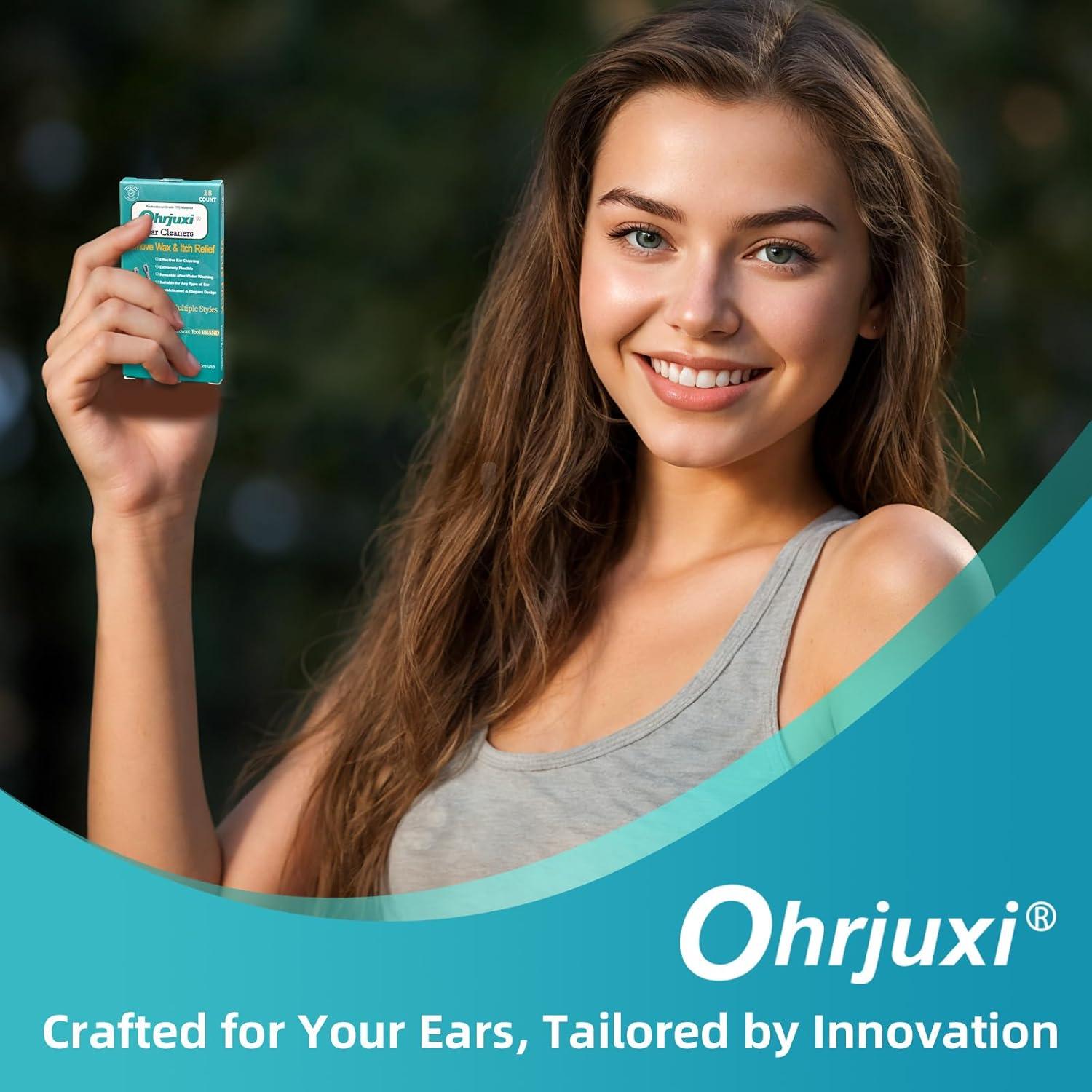 Kit de Limpieza de Oídos Ohrjuxi 18 Piezas TPE Profesional