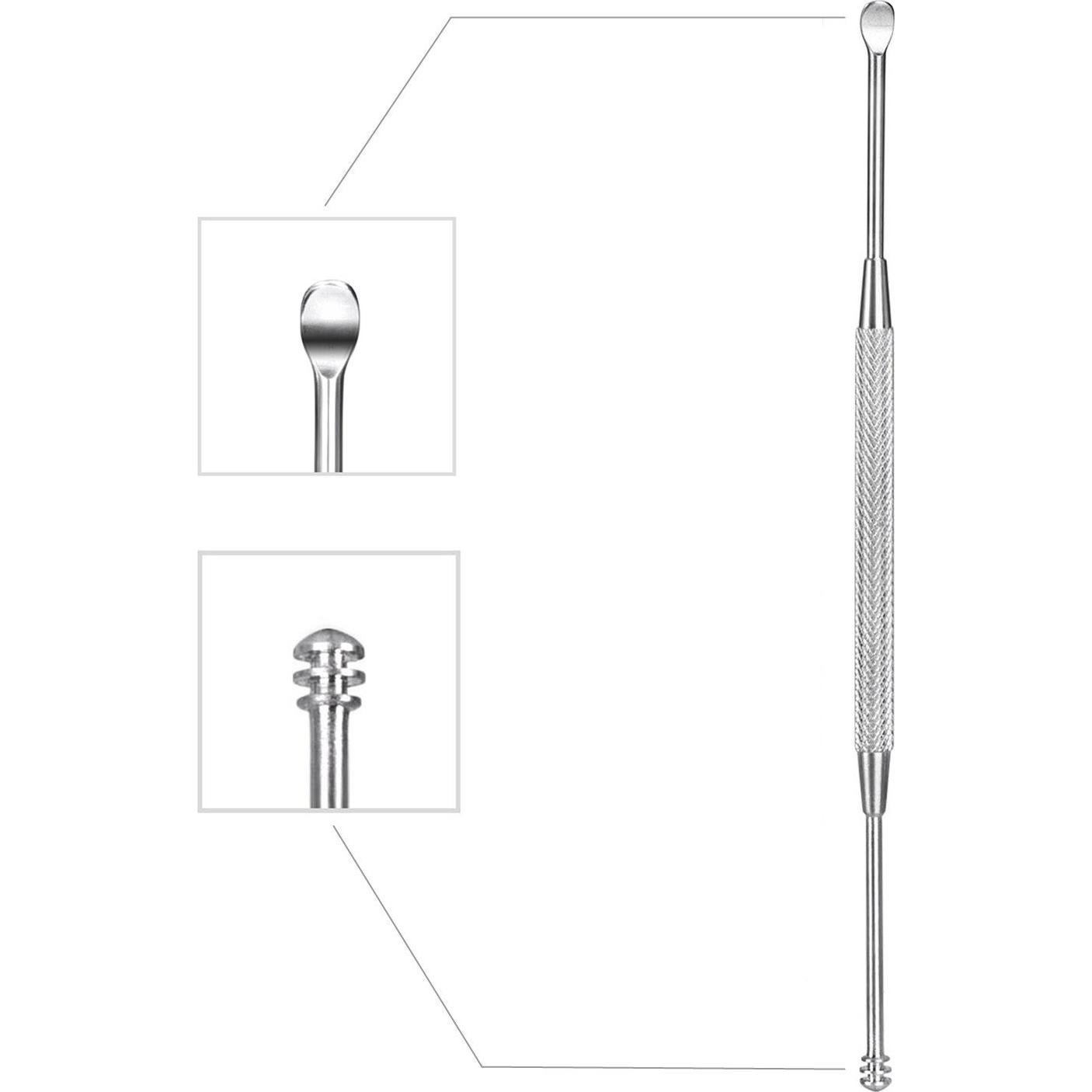 Cuchara limpiadora de cerumen acero inoxidable 304 Mudder