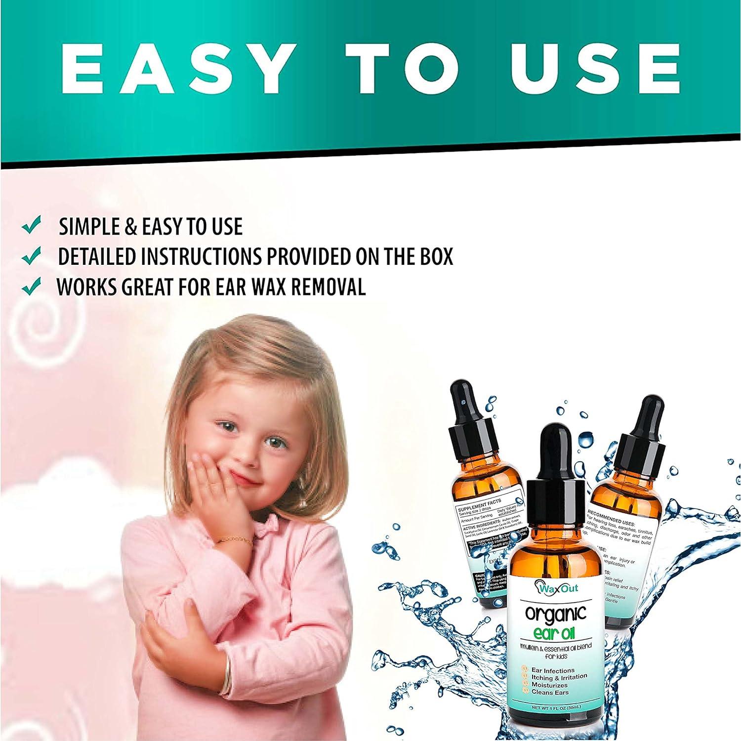 Aceite limpiador de cera de malva WaxOut para niños 81g