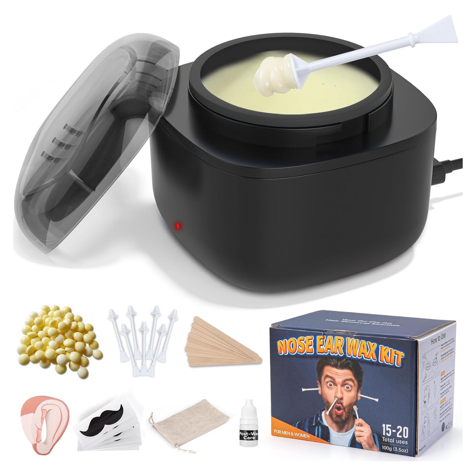 Kit de Cera para Nariz AUZEAL, 100g, Calentamiento Rápido USB