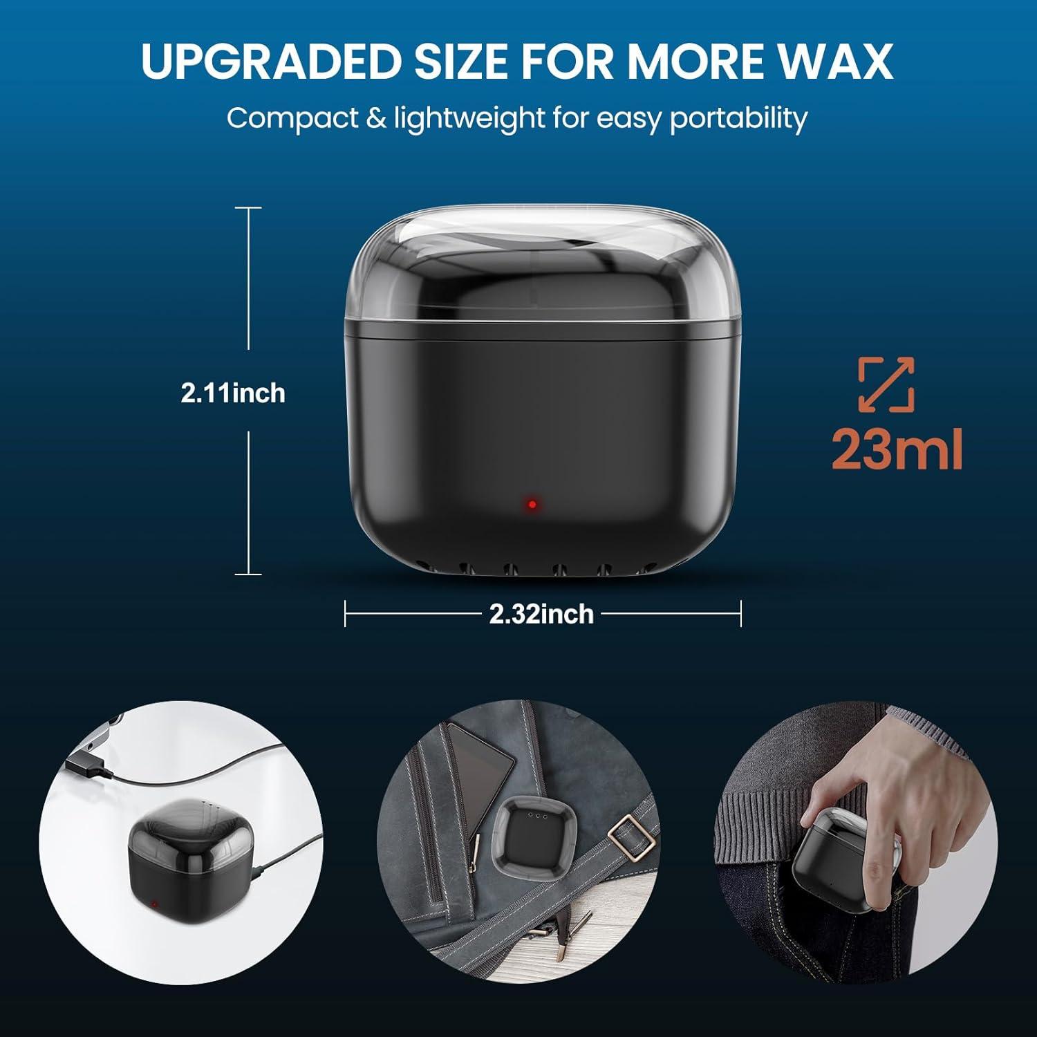 Kit de Cera para Nariz AUZEAL, 100g, Calentamiento Rápido USB