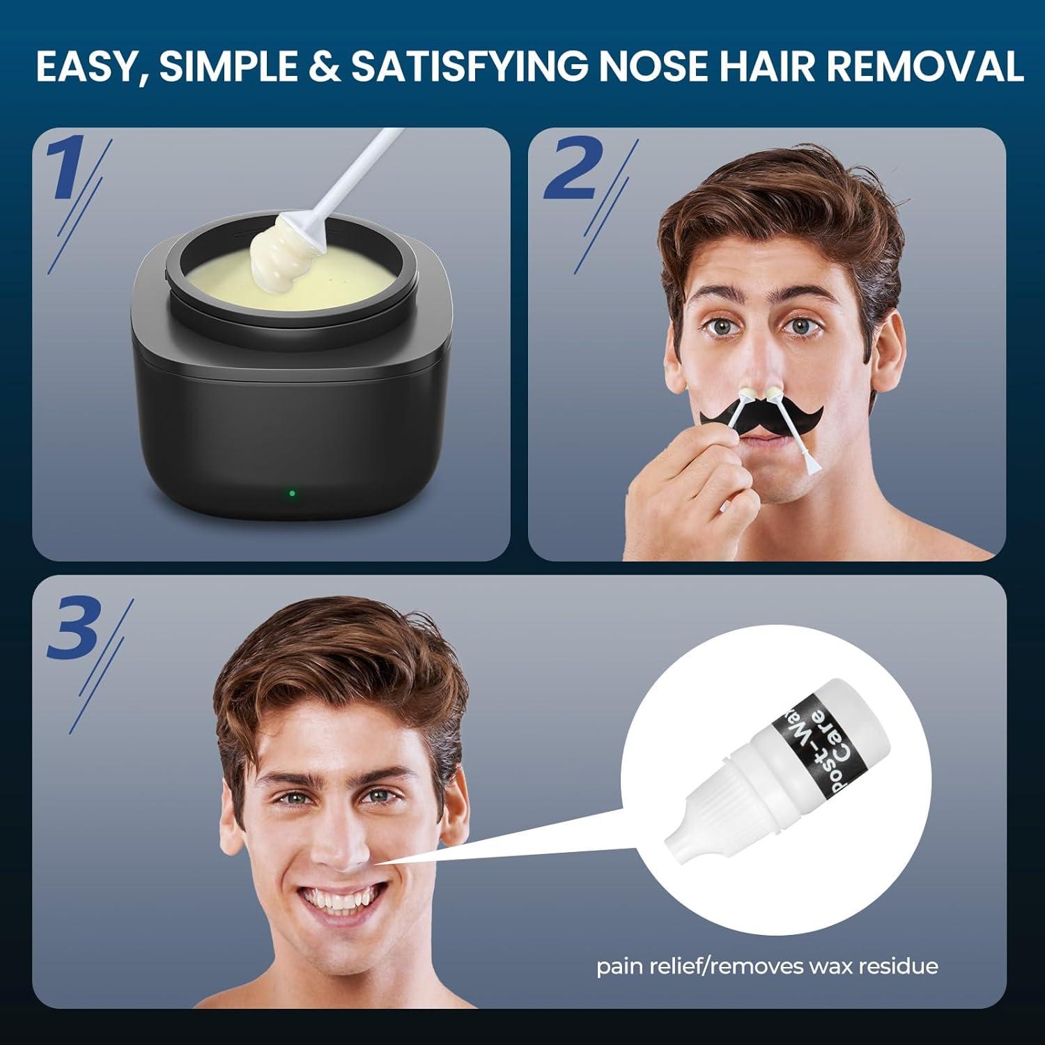 Kit de Cera para Nariz AUZEAL, 100g, Calentamiento Rápido USB