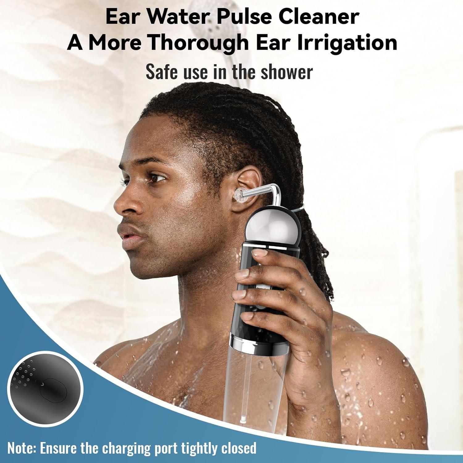 Limpiador de Oídos Eléctrico VDPHYC Negro con Modos de Agua