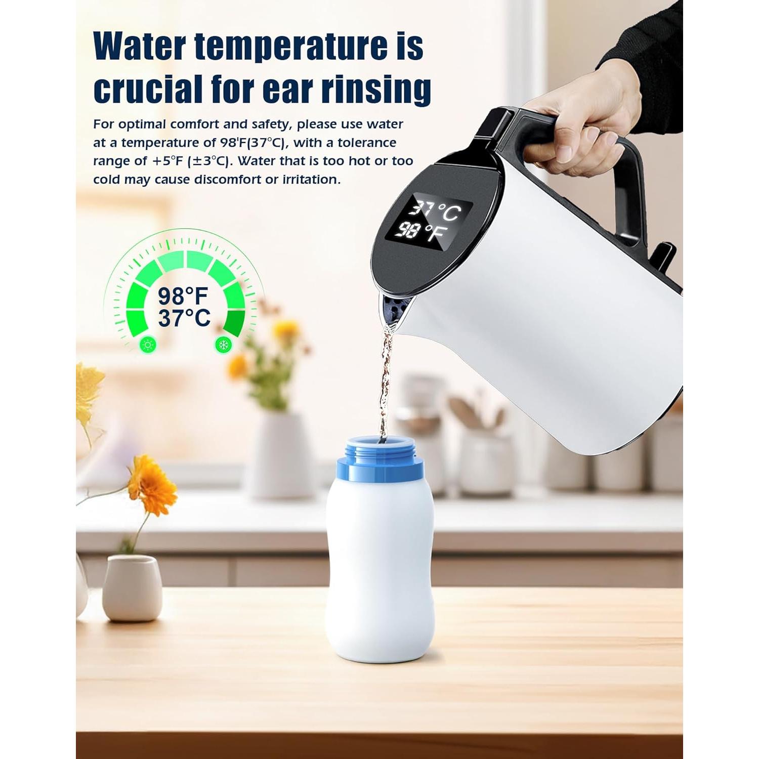 Kit de Eliminación de Cerumen MAOEVER Azul, Limpieza Suave