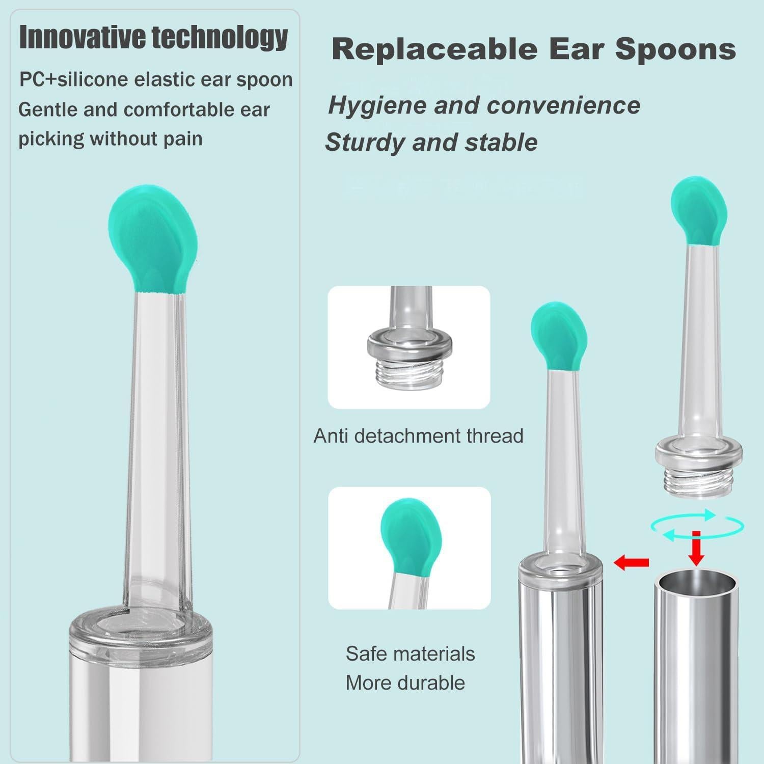 Kit de Eliminación de Cerumen OKUBOX con Cámara HD 1080P