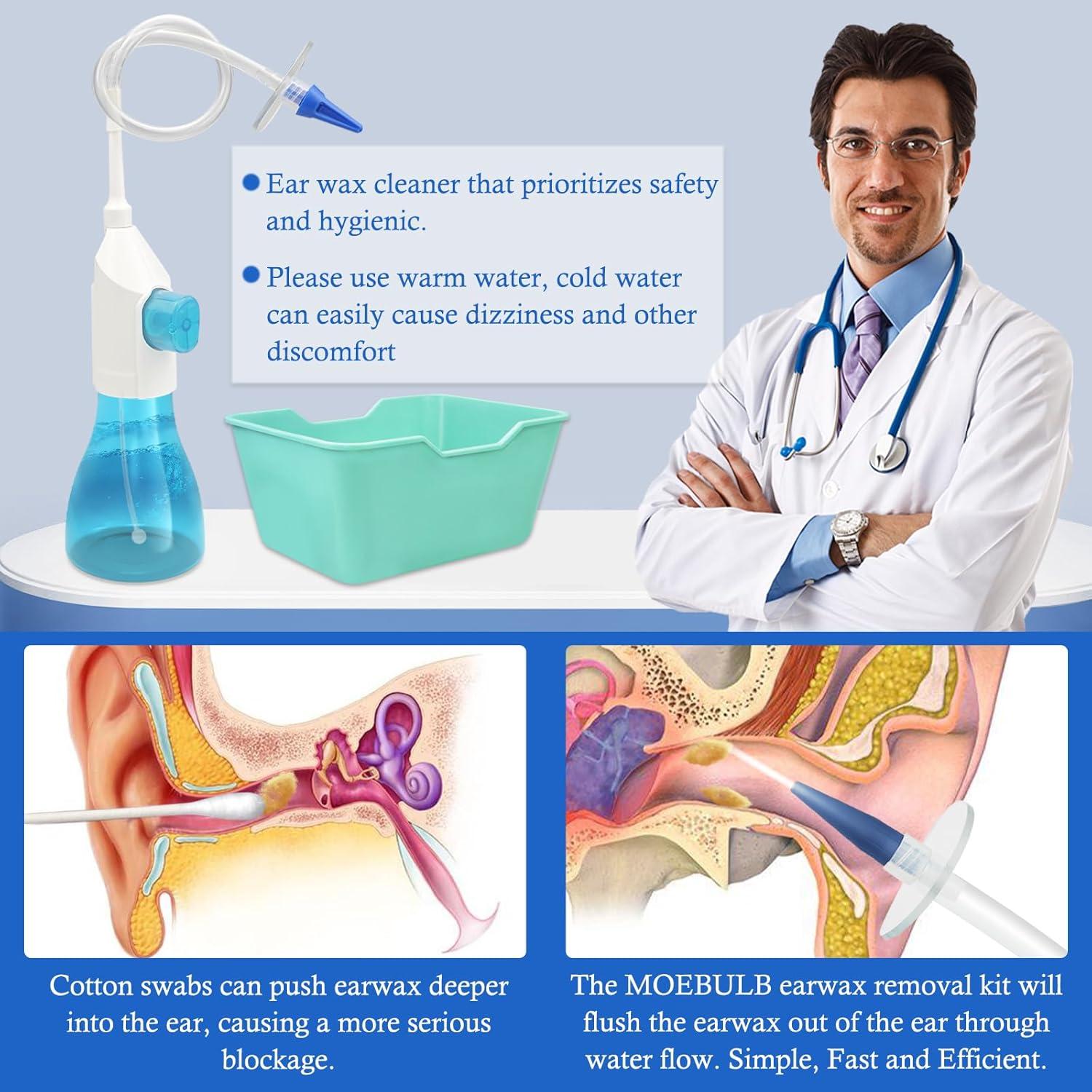 Kit de Limpieza de Oídos MOEBULB Irrigación Manual Seguro